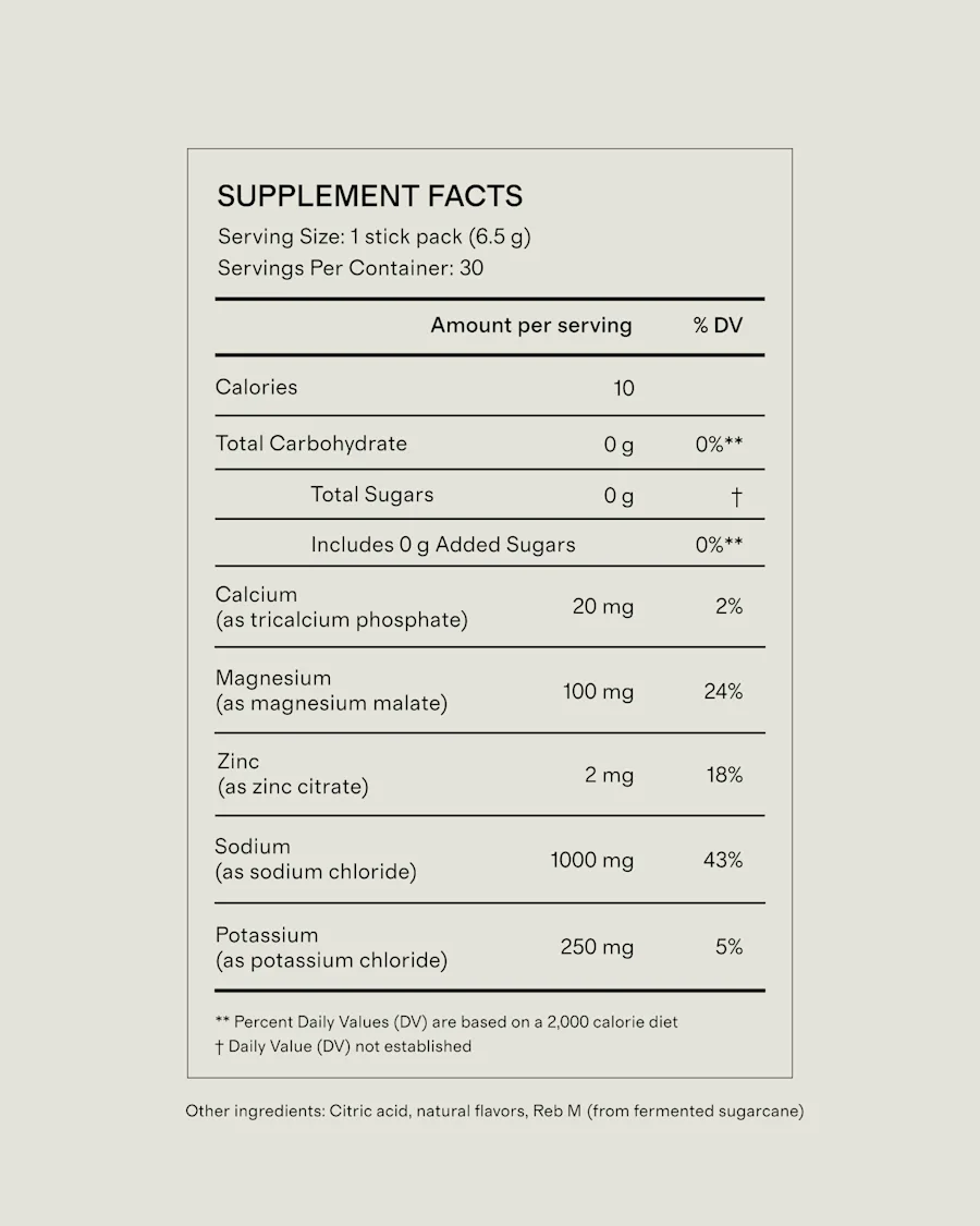 supplement facts