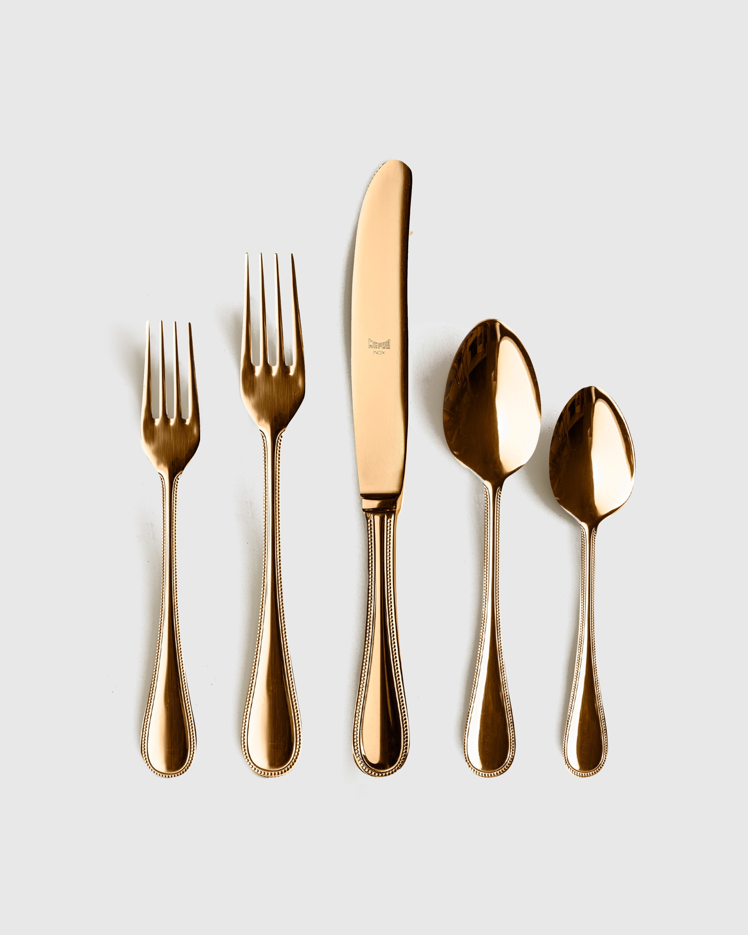 Quince Perla Flatware 20-pc Set In Polished Gold