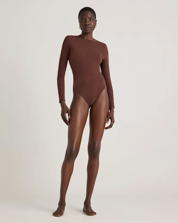 Second Skin Long Sleeve Crew Neck Bodysuit