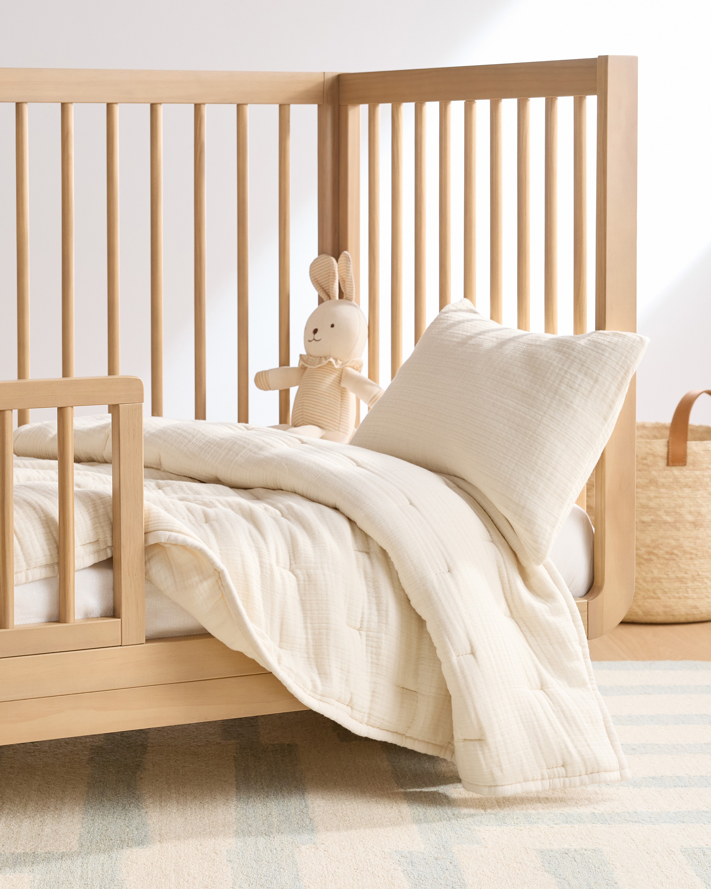 Organic Airy Gauze Toddler Quilt & Sham Set - thumbnail 8