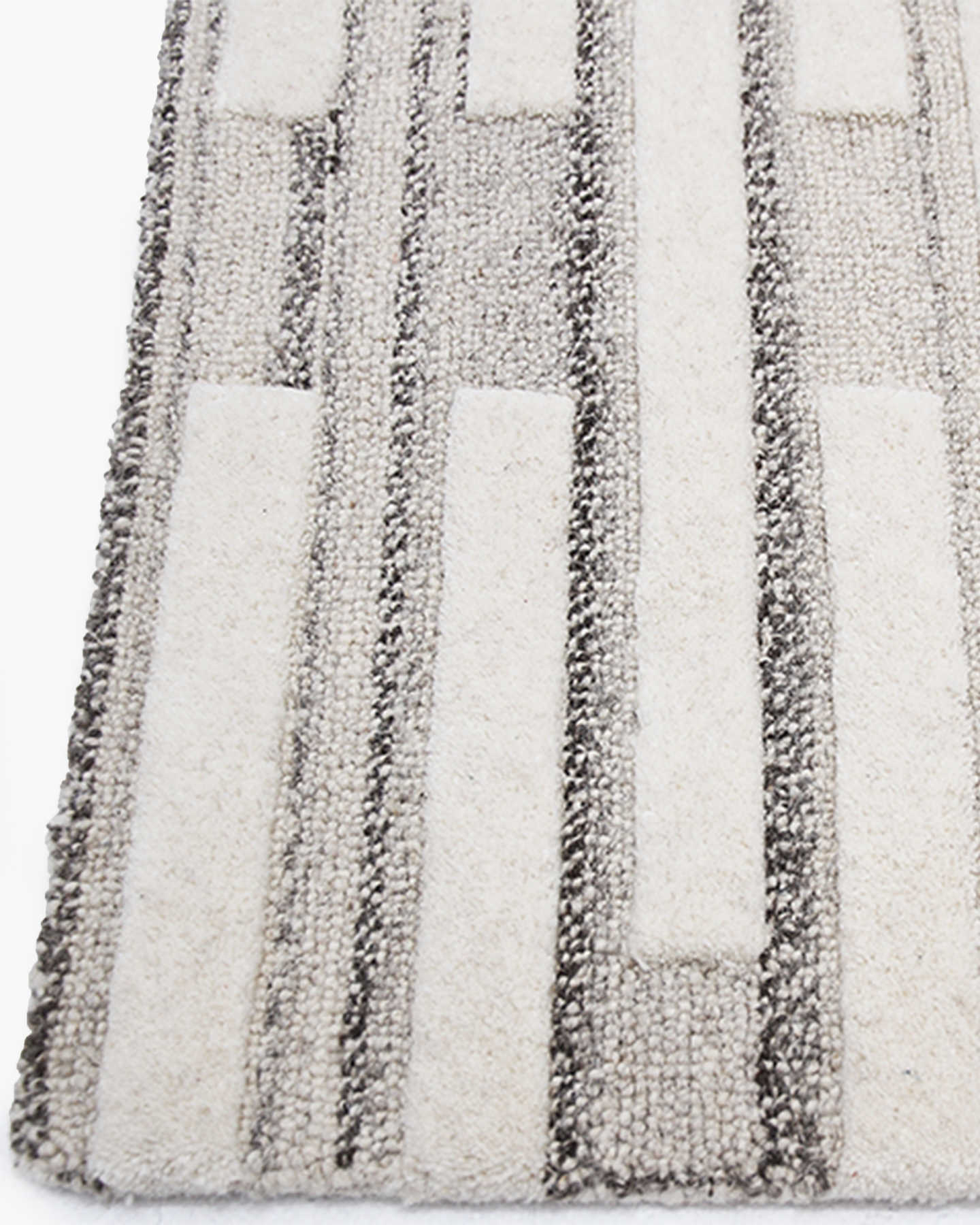 Argo Tufted Wool Rug - Ivory/Grey - 1 - Thumbnail