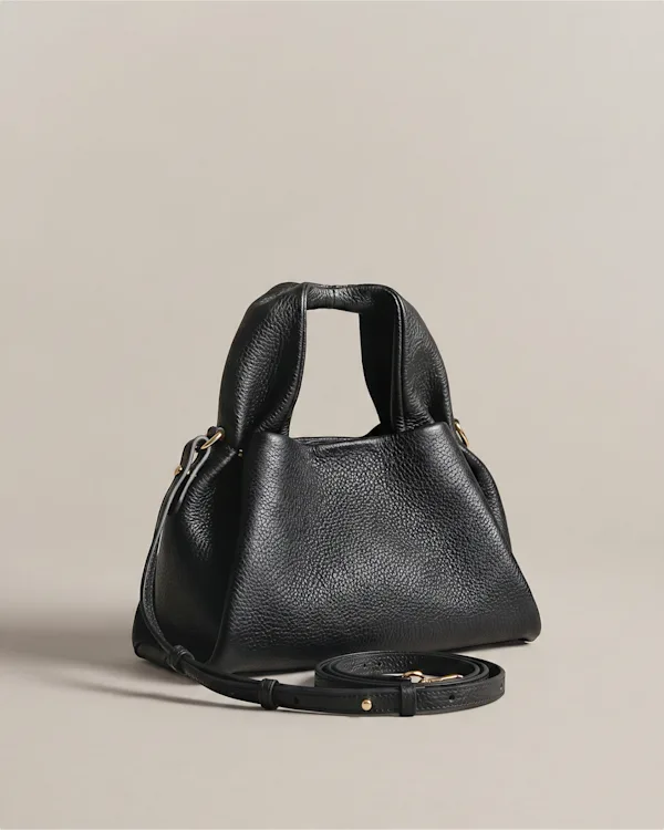 Italian Leather Trapeze Crossbody