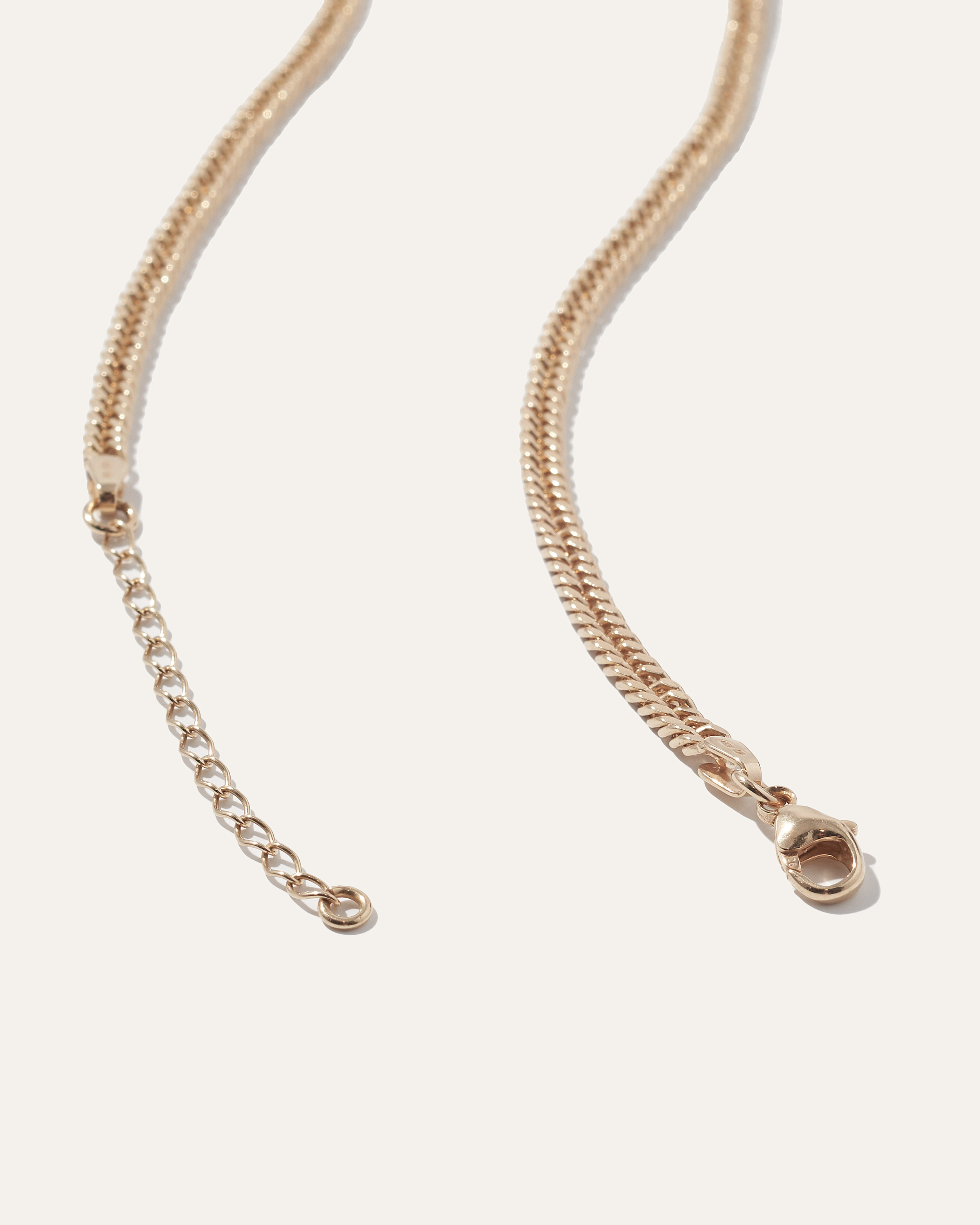 double curb gold chain