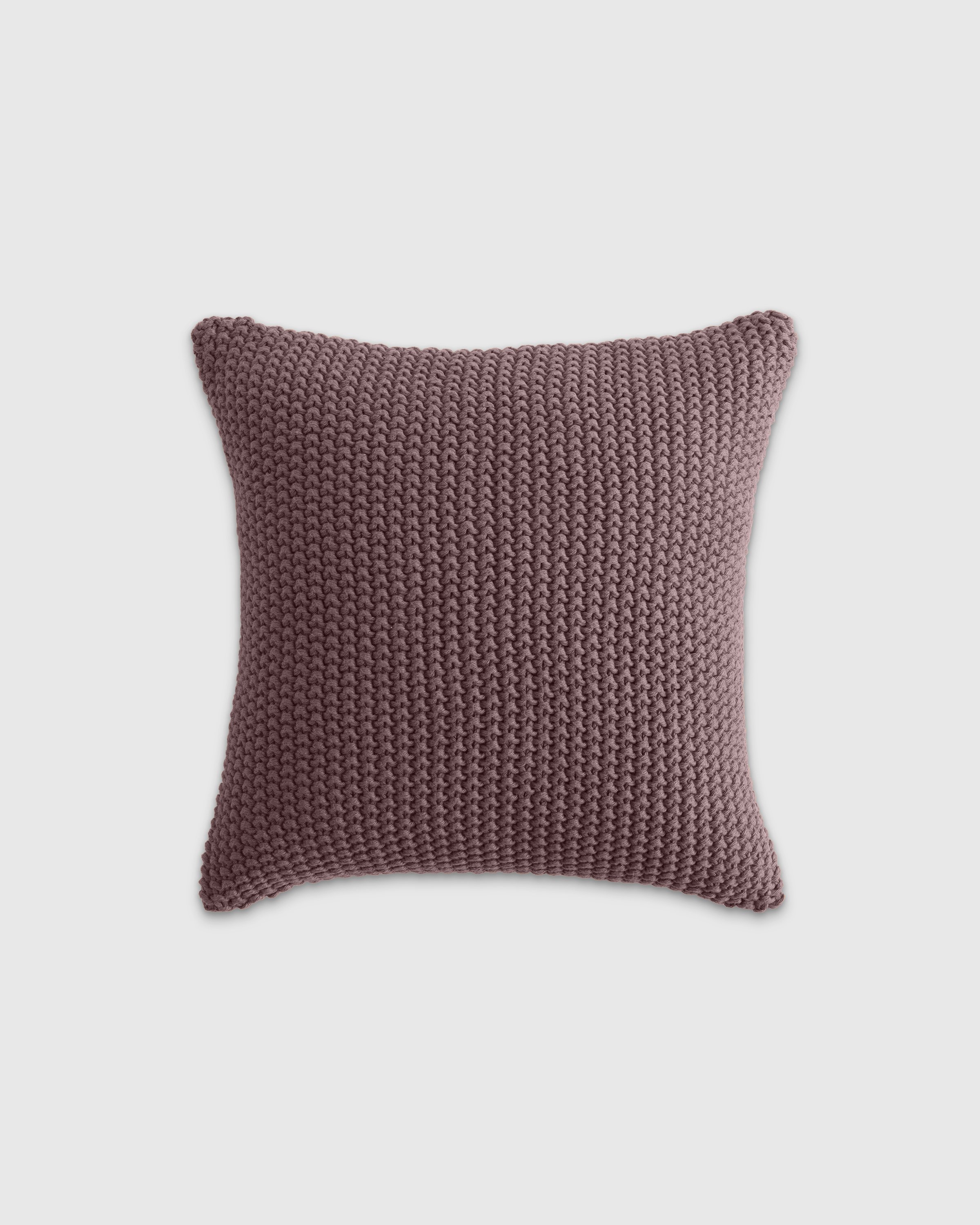 Cotton Fisherman Pillow Cover in Terracotta