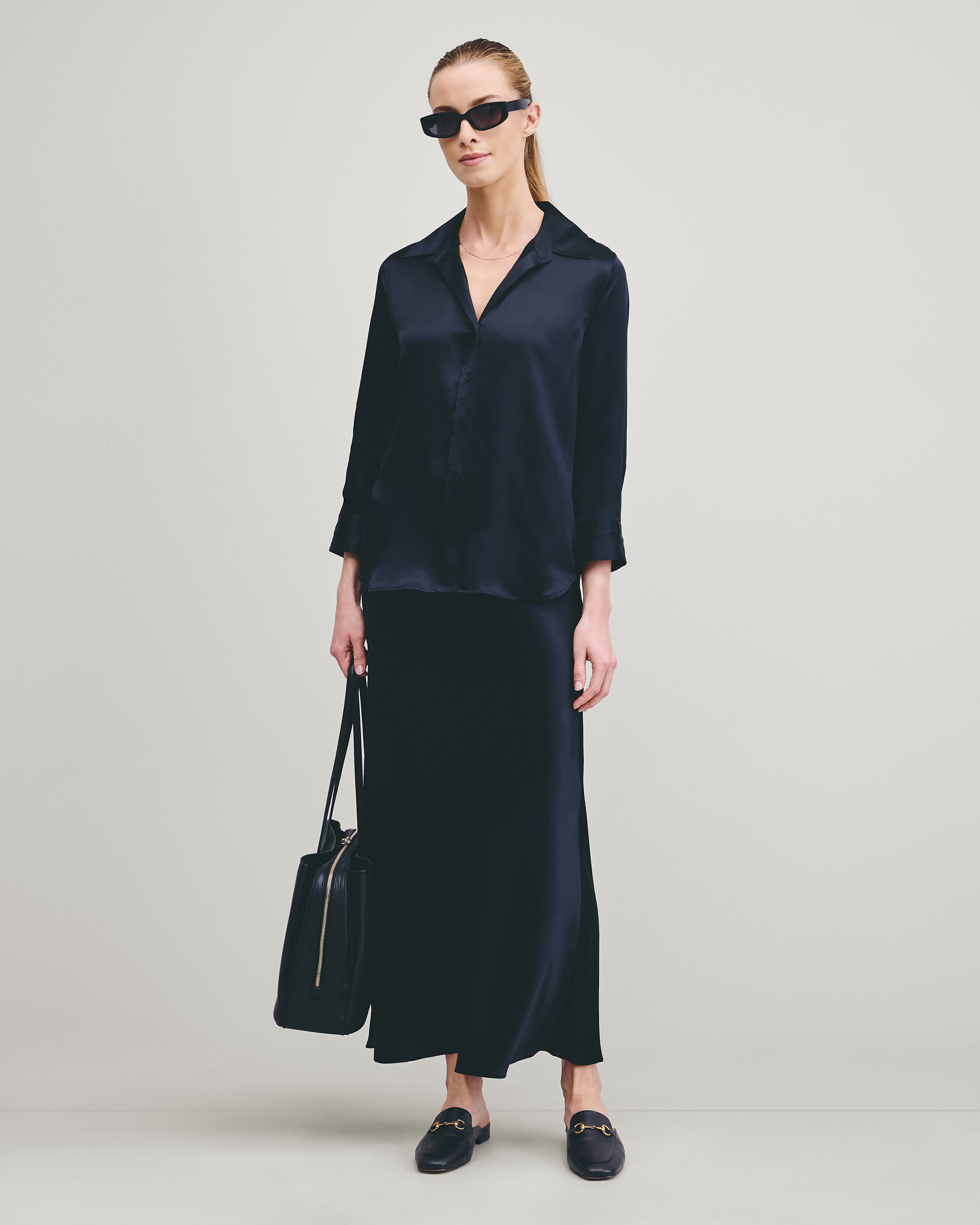 100% Washable Silk Maxi Skirt - thumbnail 9