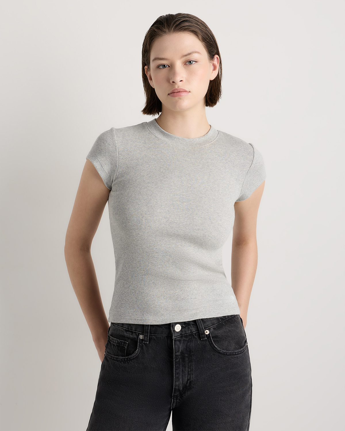Organic Cotton Micro-Rib Crewneck Tee (3-Pack)