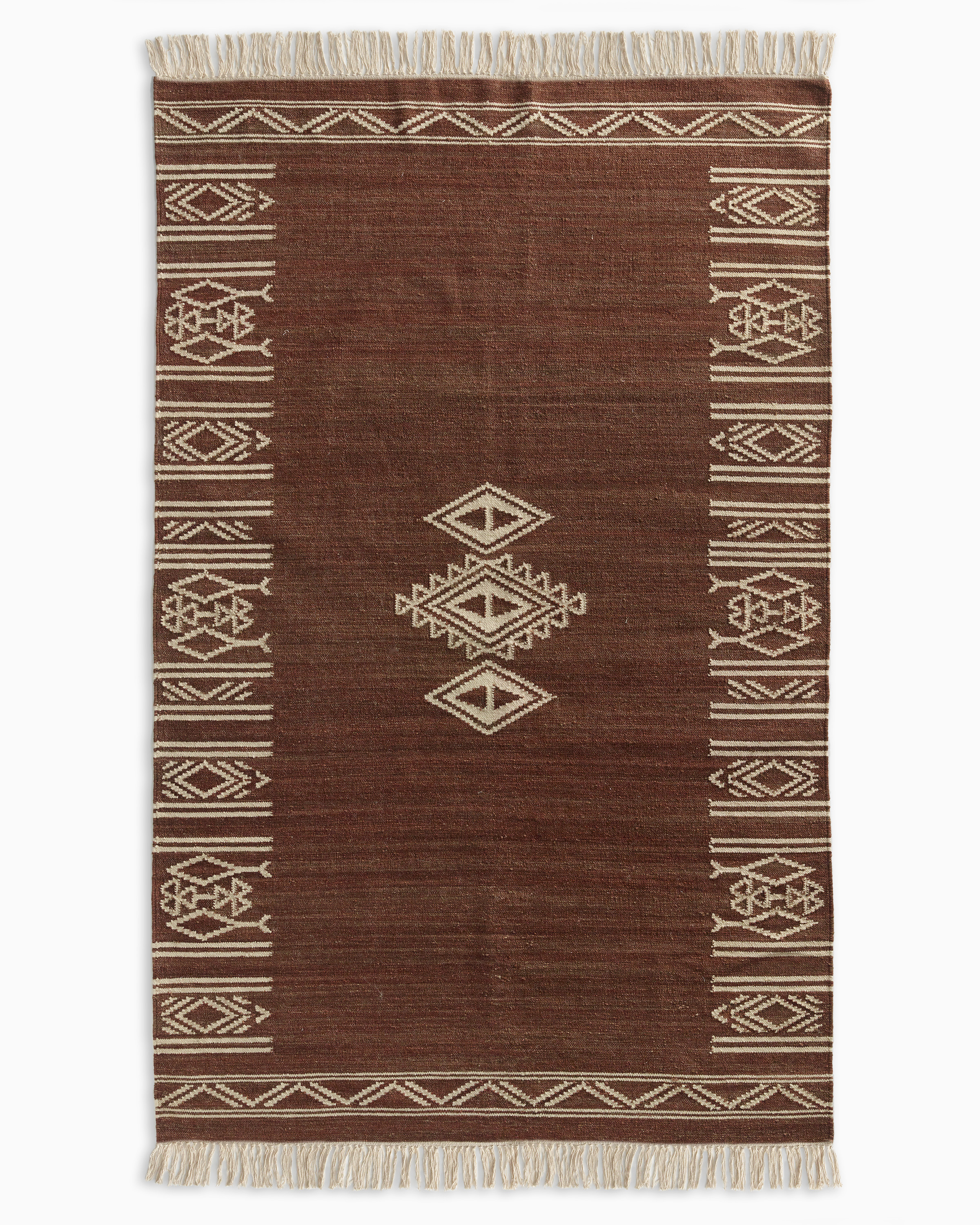 Quince Remi Wool Kilim In Natural/brown