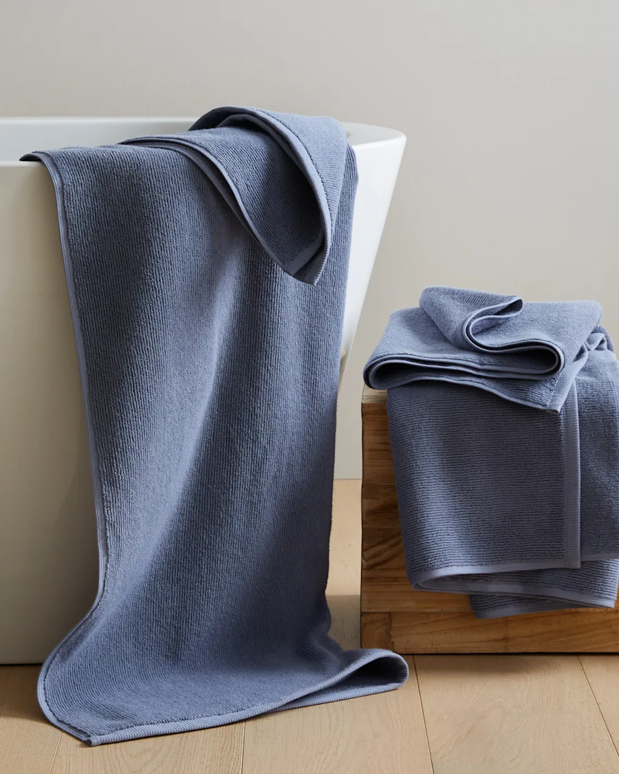 Towels Ribbed Mineral BathTowels 2615