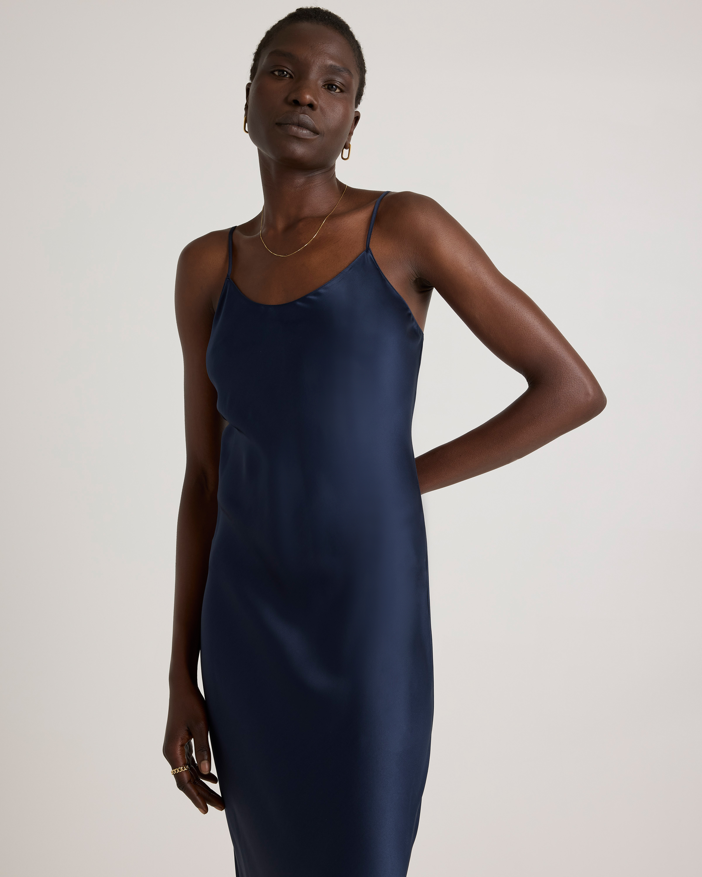 100% Washable Silk Maxi Slip Dress