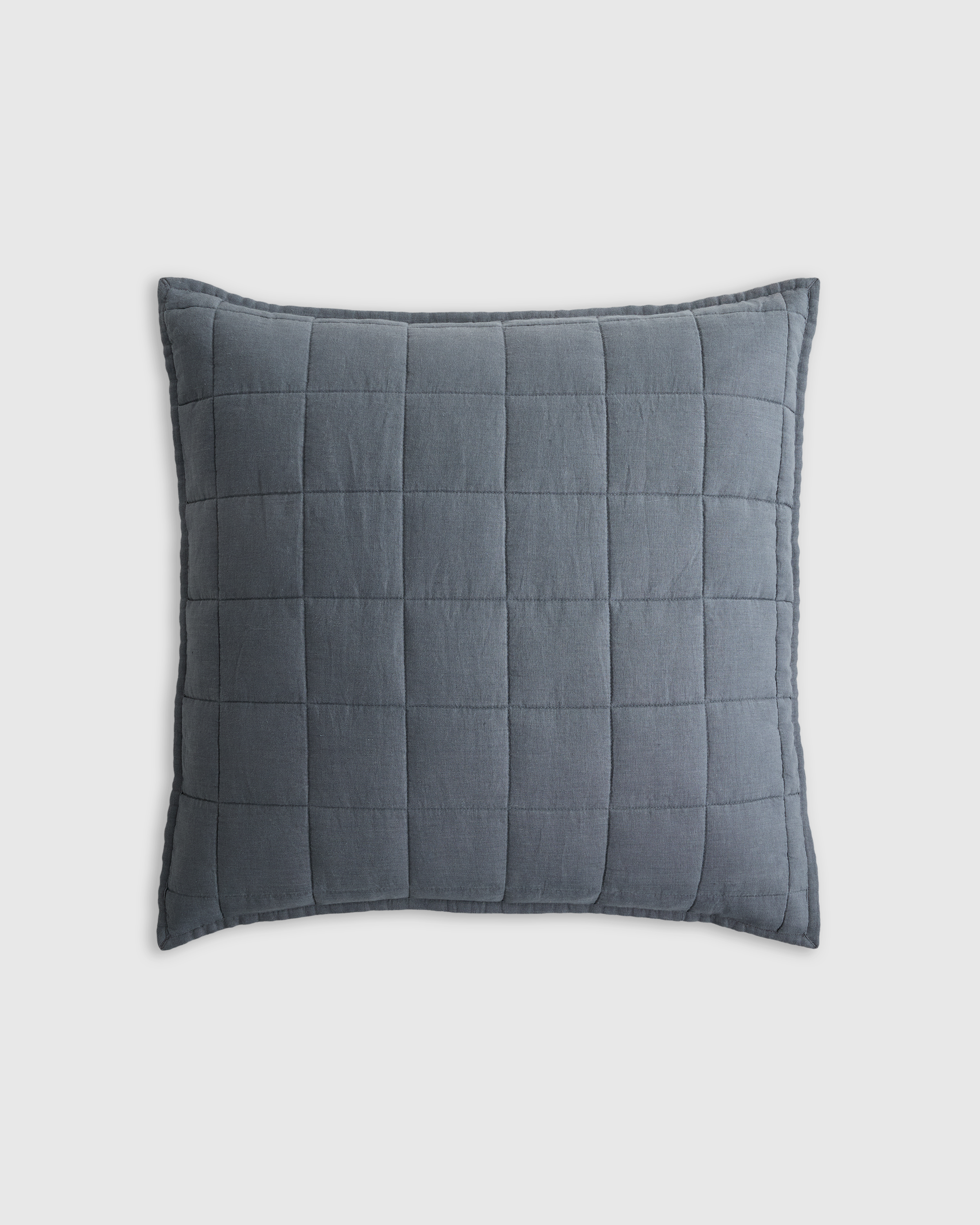 European Linen Box Quilted Euro Sham