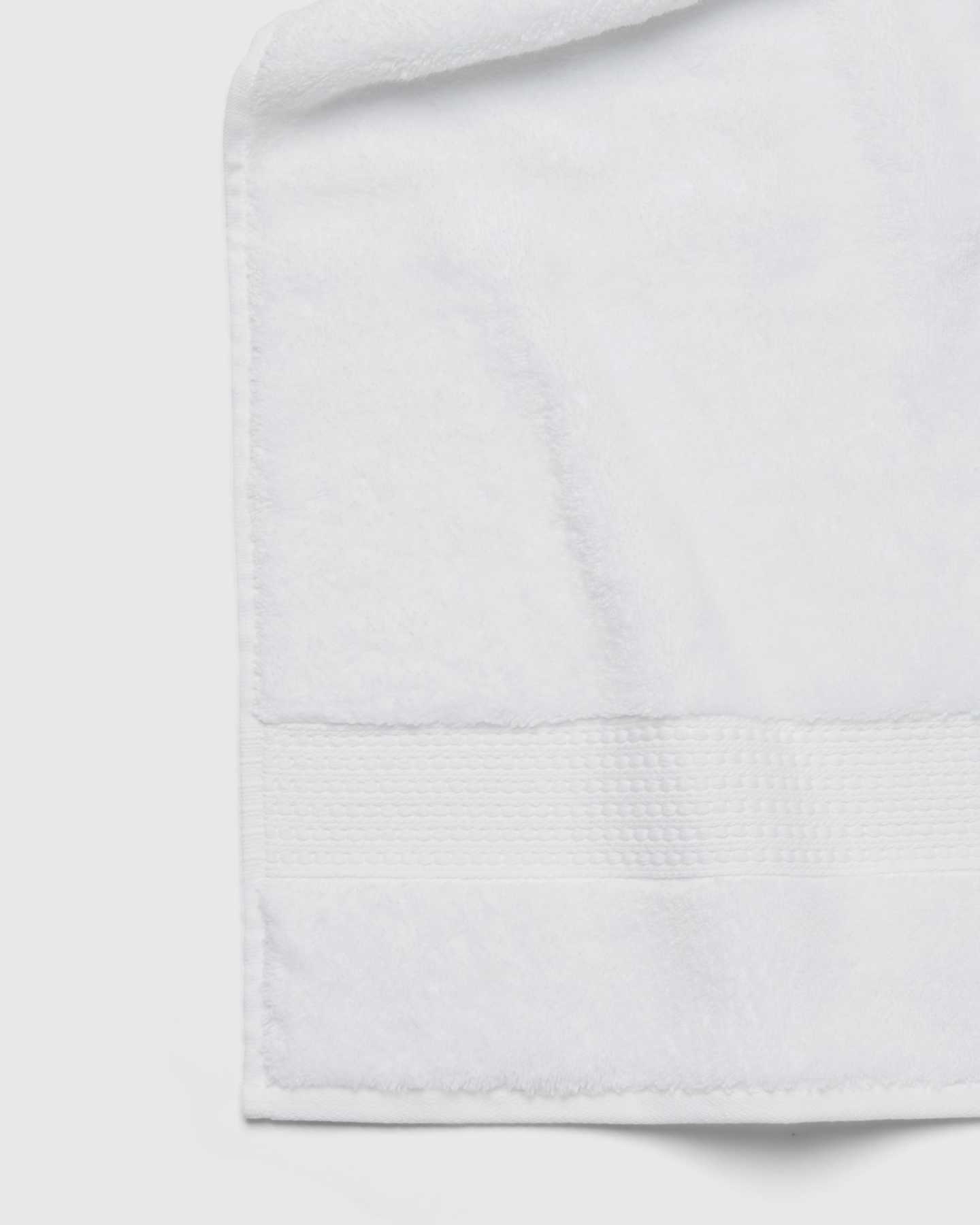 Turkish Quick-Dry Bath Towels (Set of 2) - White - 4 - Thumbnail