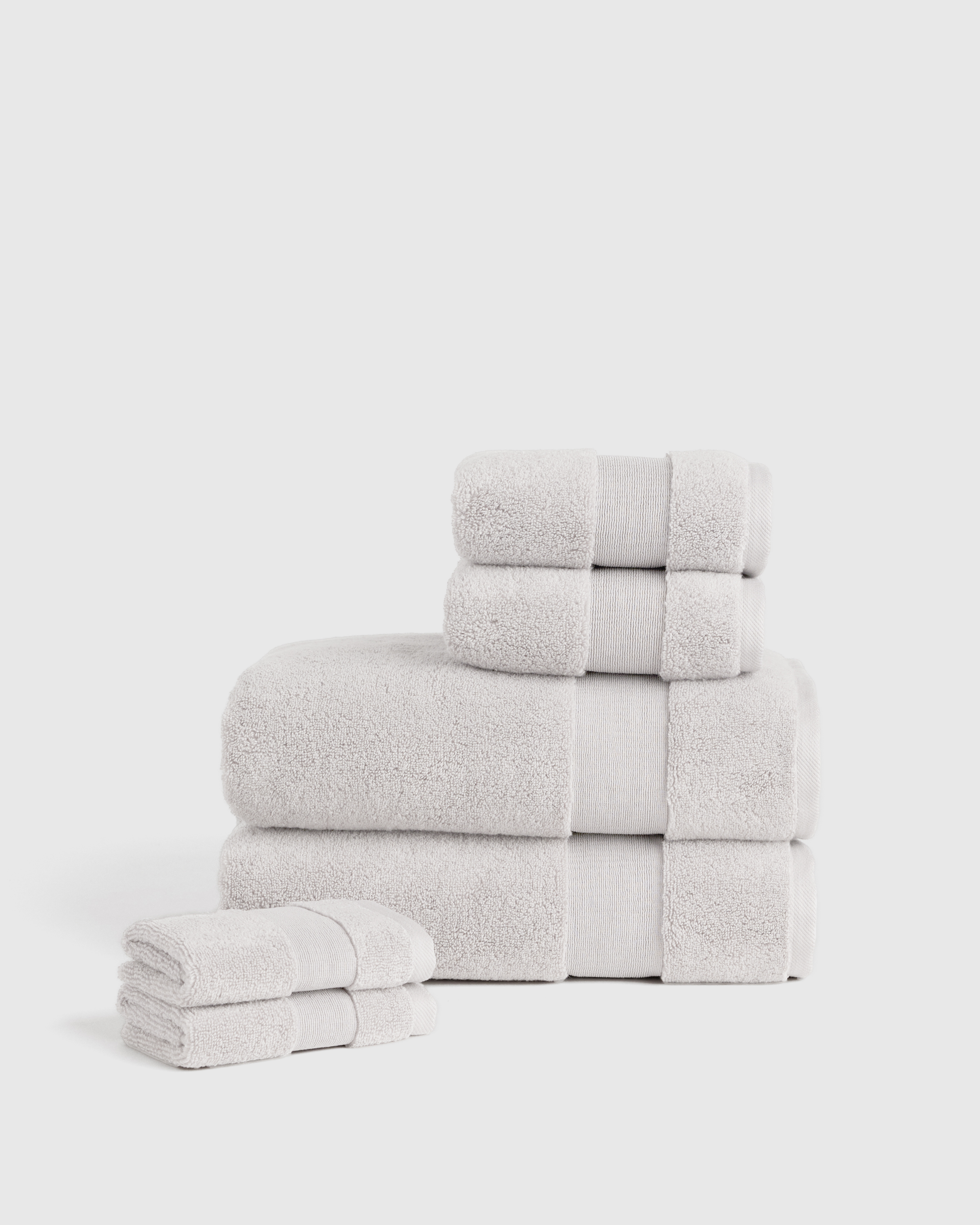 Turkish Classic Bath Towel Bundle in White
