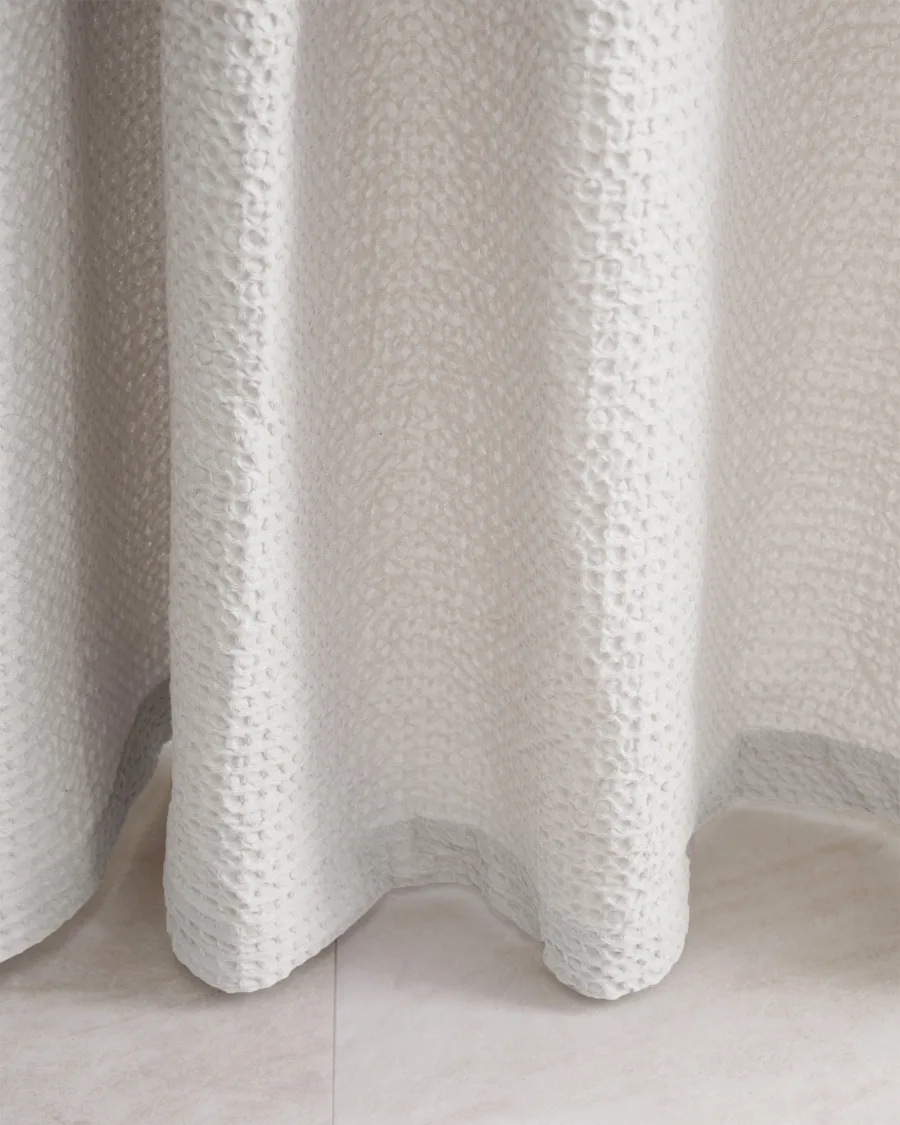ShowerCurtainWaffle White 498