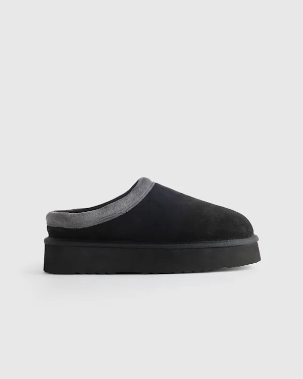 Australian Shearling Platform Clog Slipper