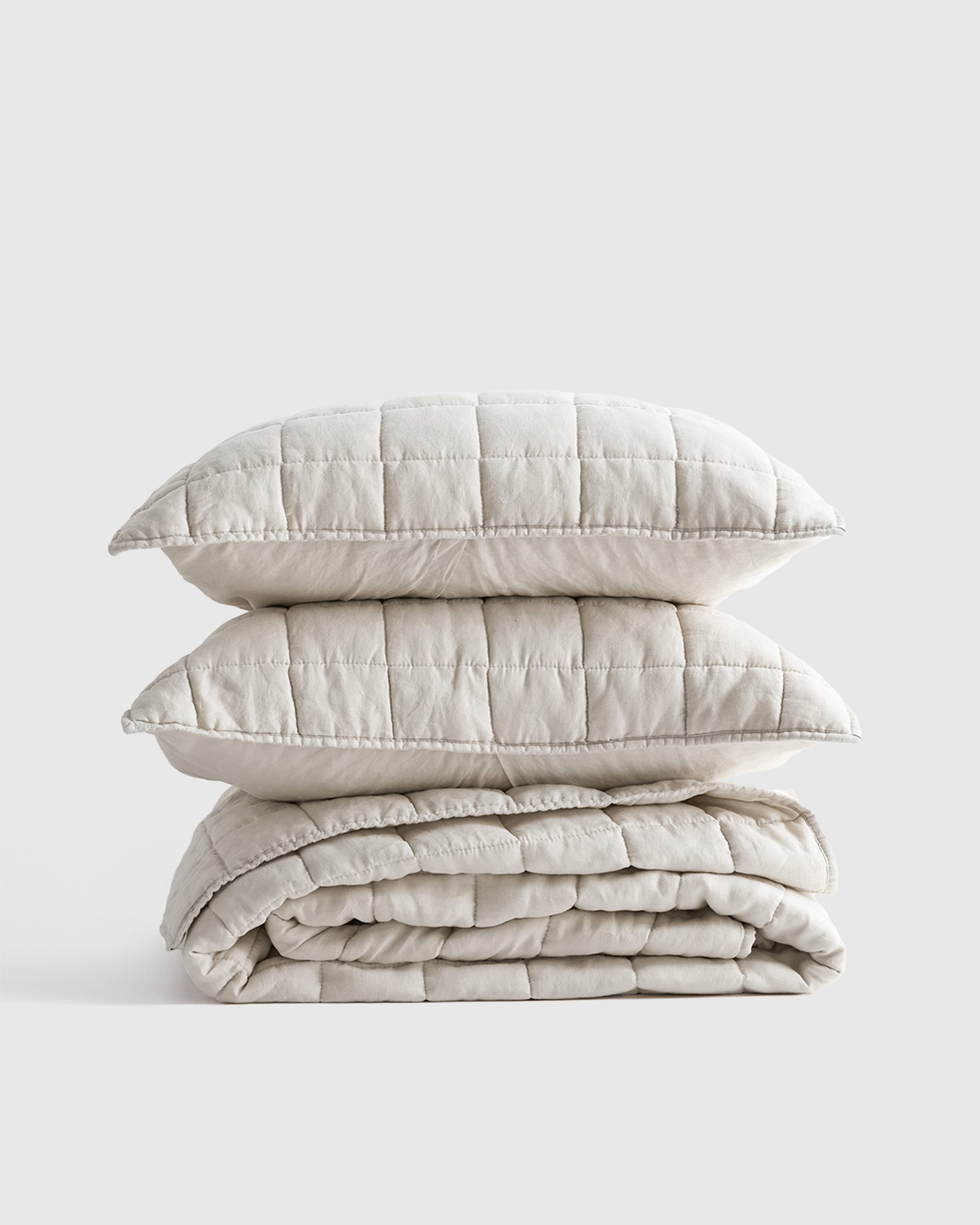 European Linen Box Quilt Set