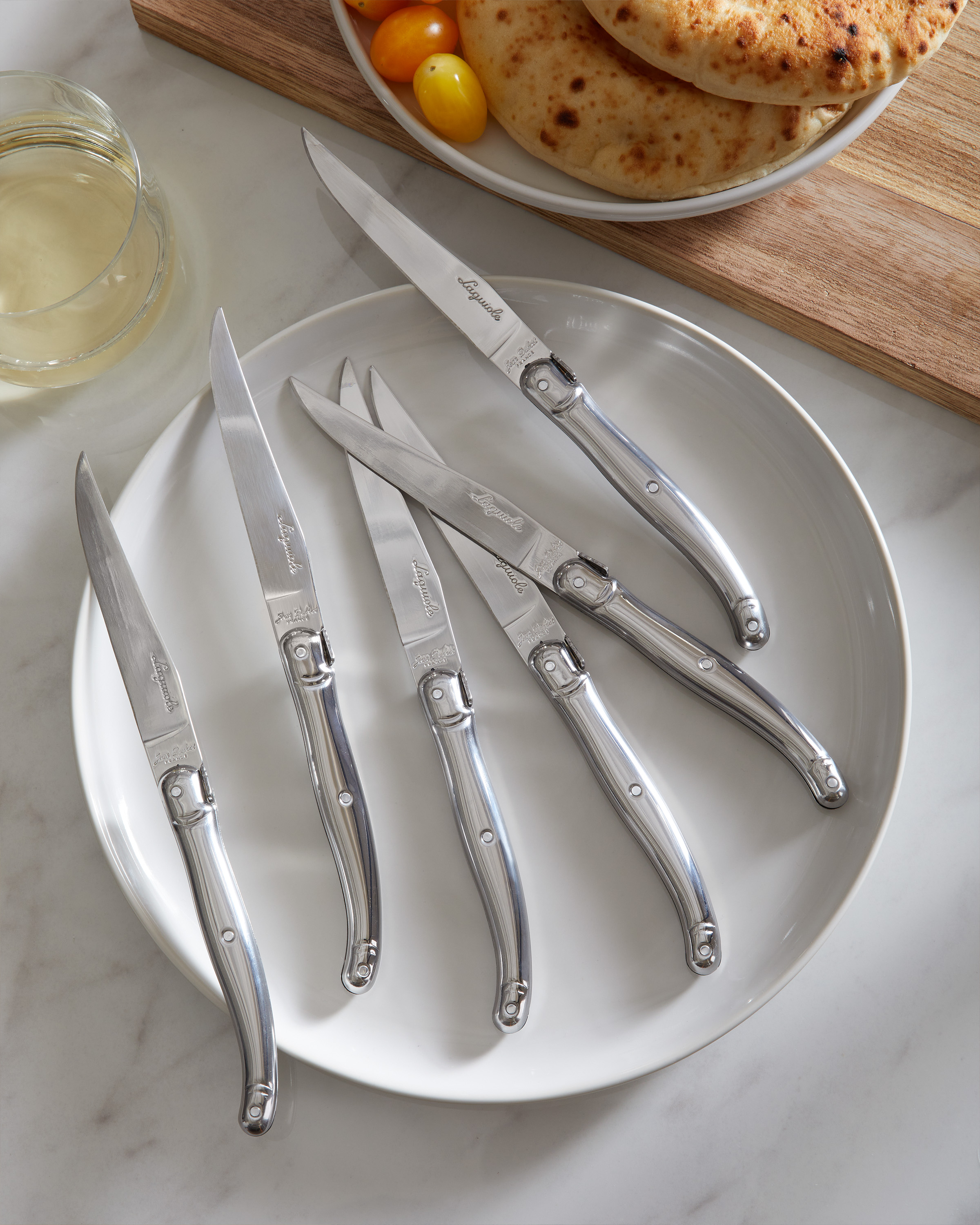 Jean Dubost Laguiole Stainless Steel Steak Knives (Set of 6)
