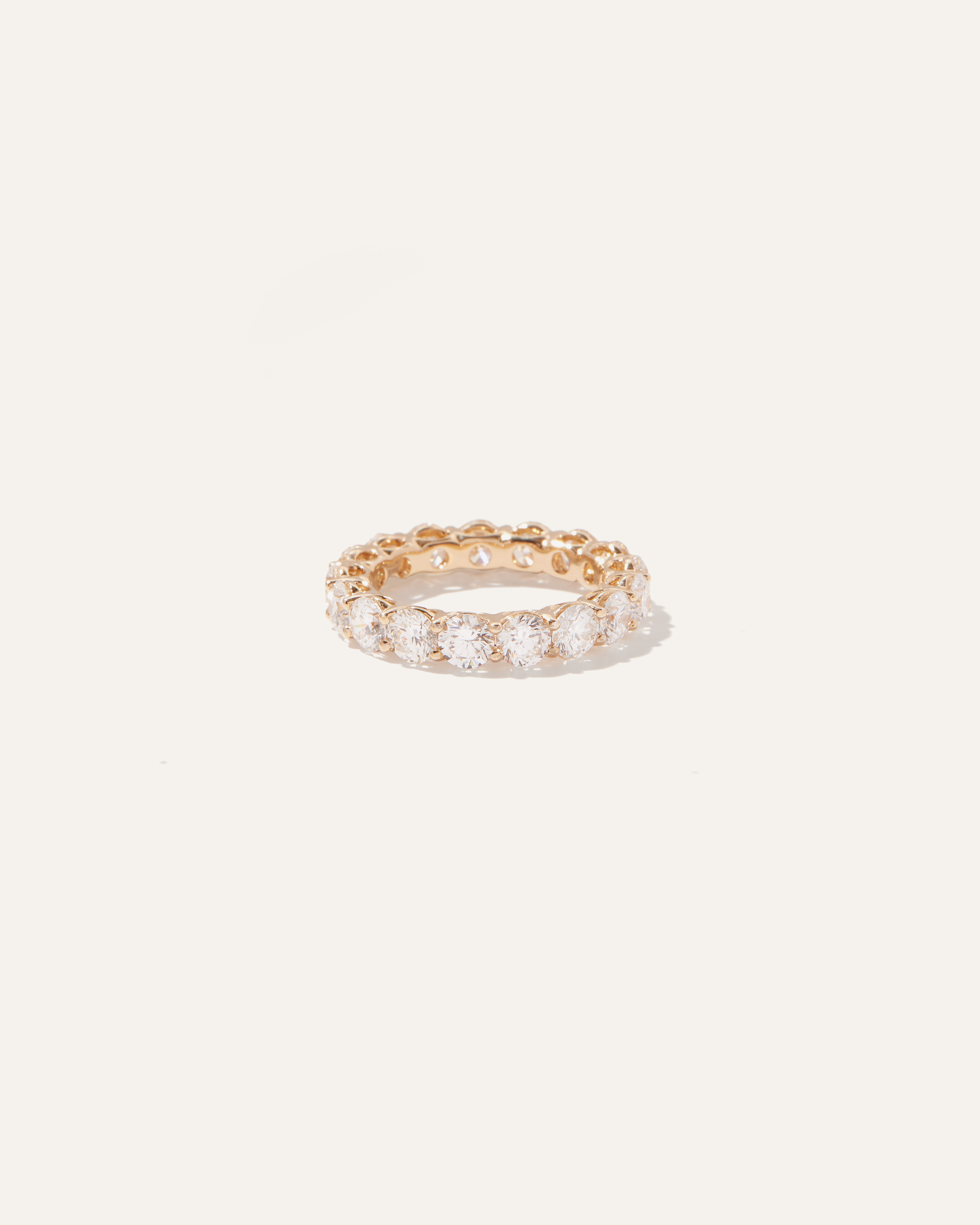Shop Quince Women's Lab Grown Diamond Round Eternity Band Rings In Yellow Gold