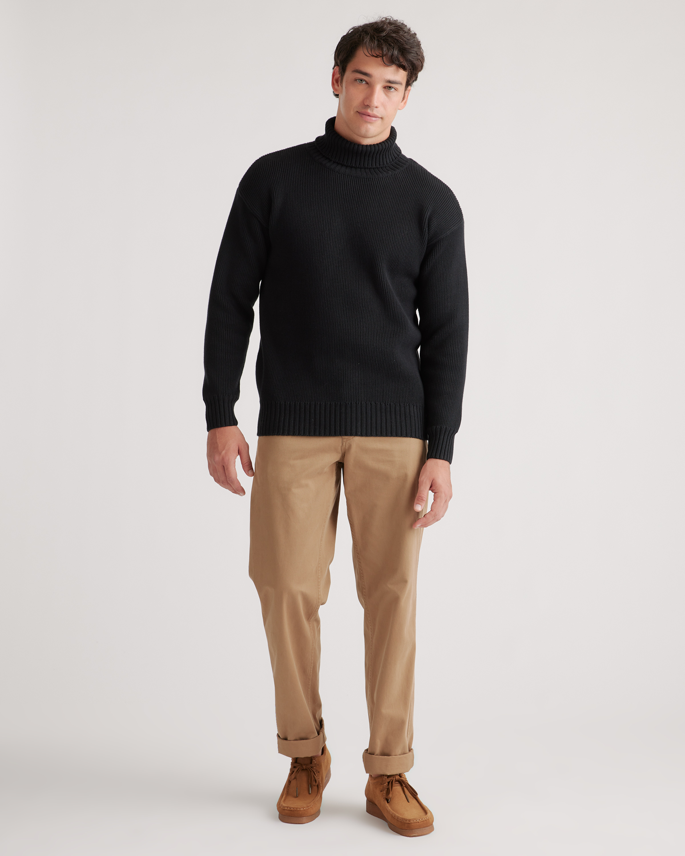 100% Organic Cotton Turtleneck Sweater | Quince Canada