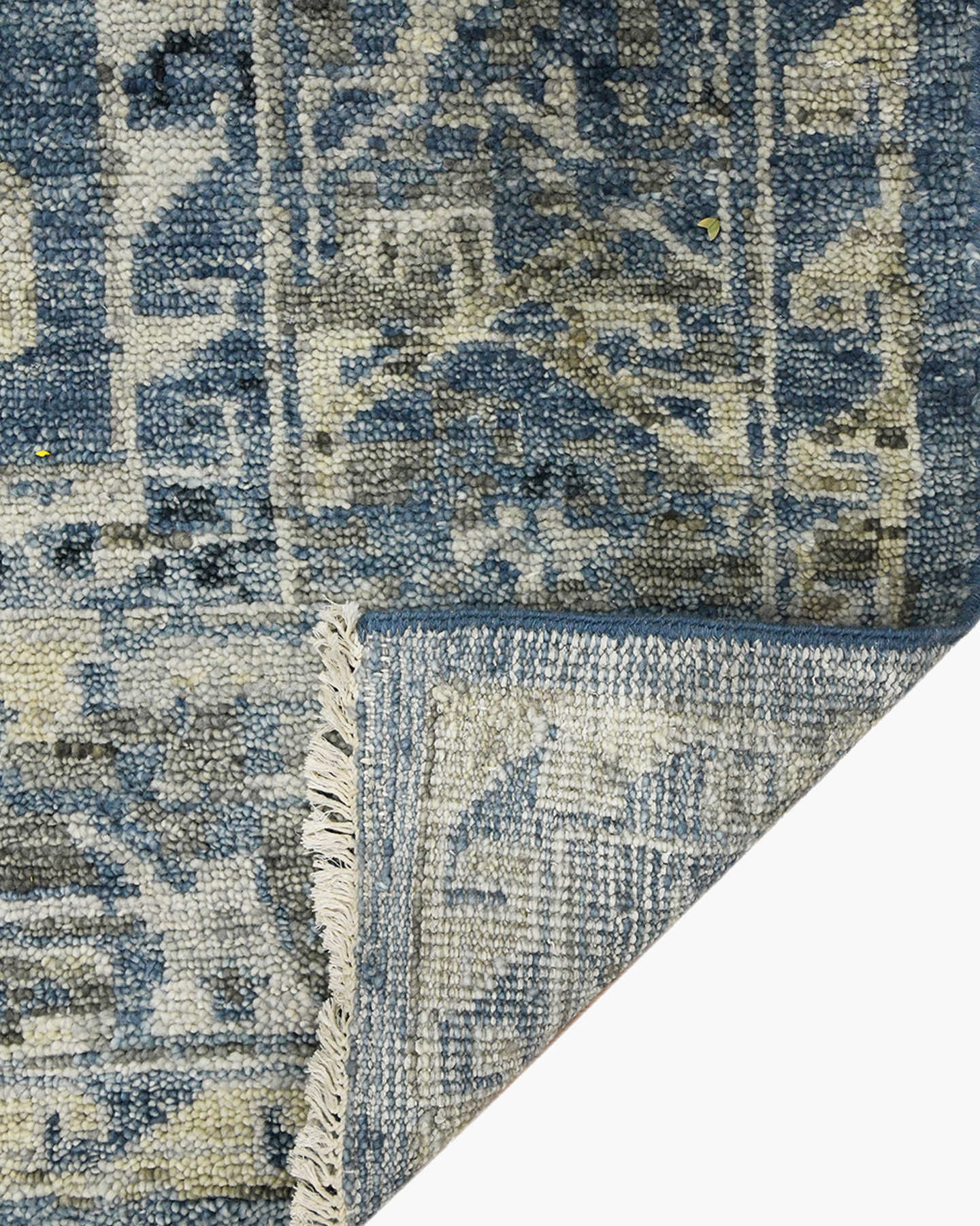 Marguerite Hand-Knotted Wool Rug - Blue - 1 - Thumbnail