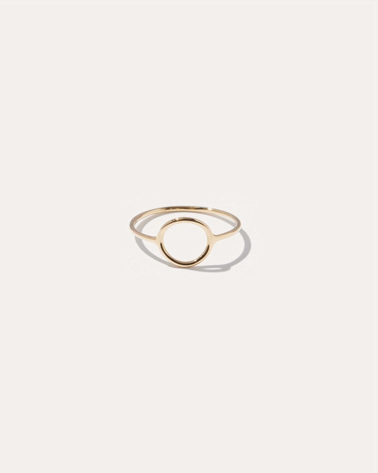 You May Also Like - 14k Gold Circle Ring - Yellow Gold