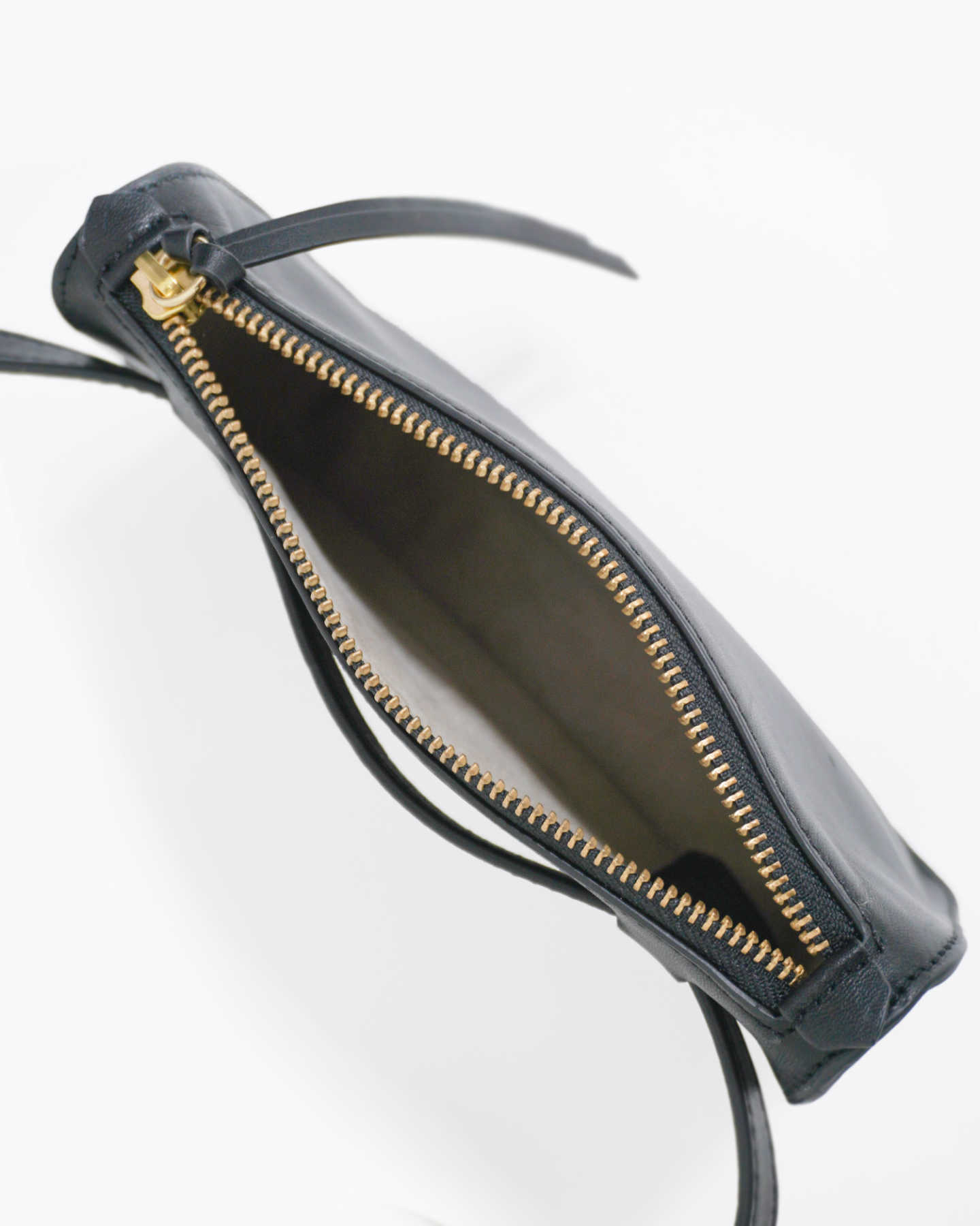 100% Italian Nappa Leather Belt Bag - Black - 6 - Thumbnail