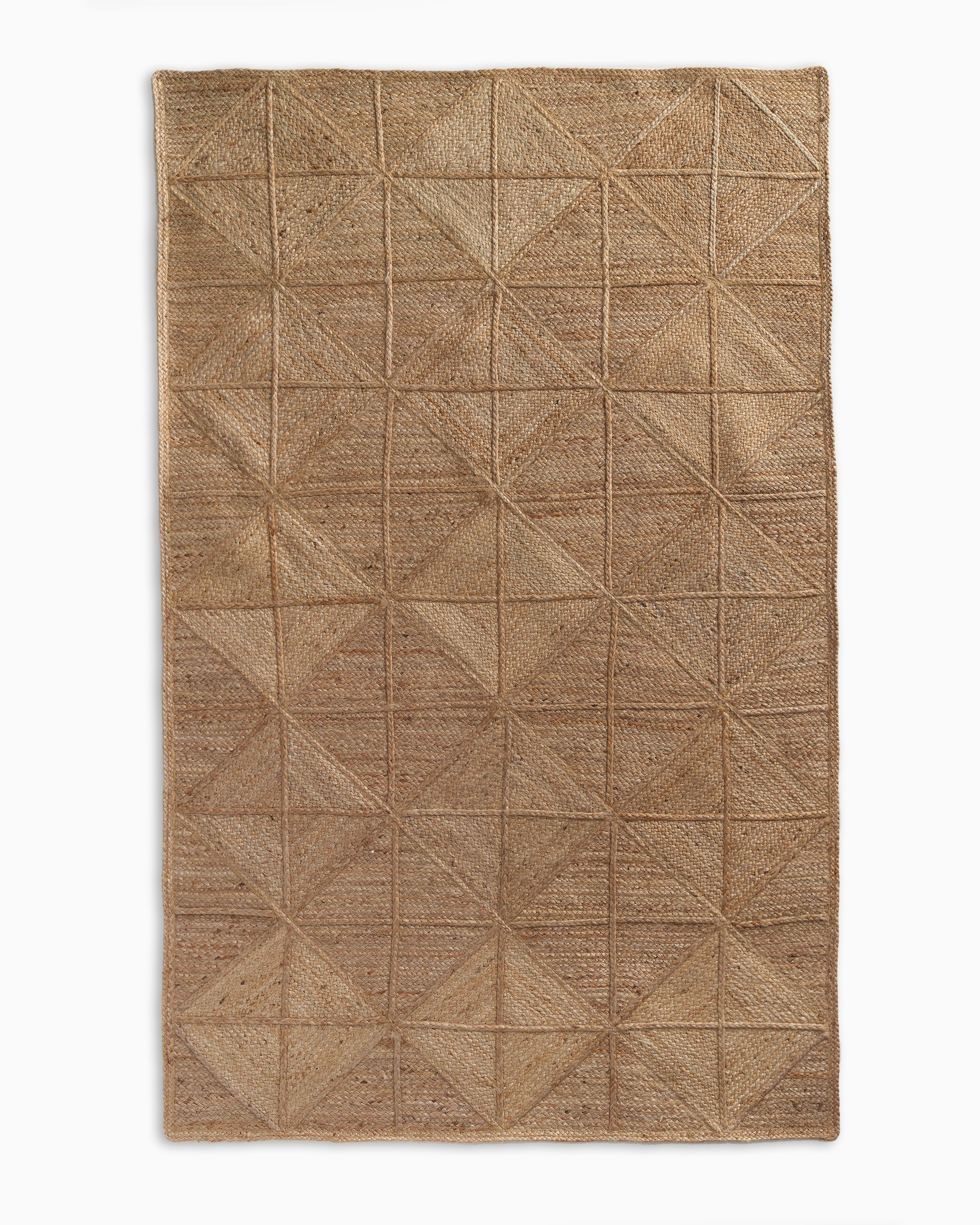 Quince Diamond Jute Braided Rug In Natural