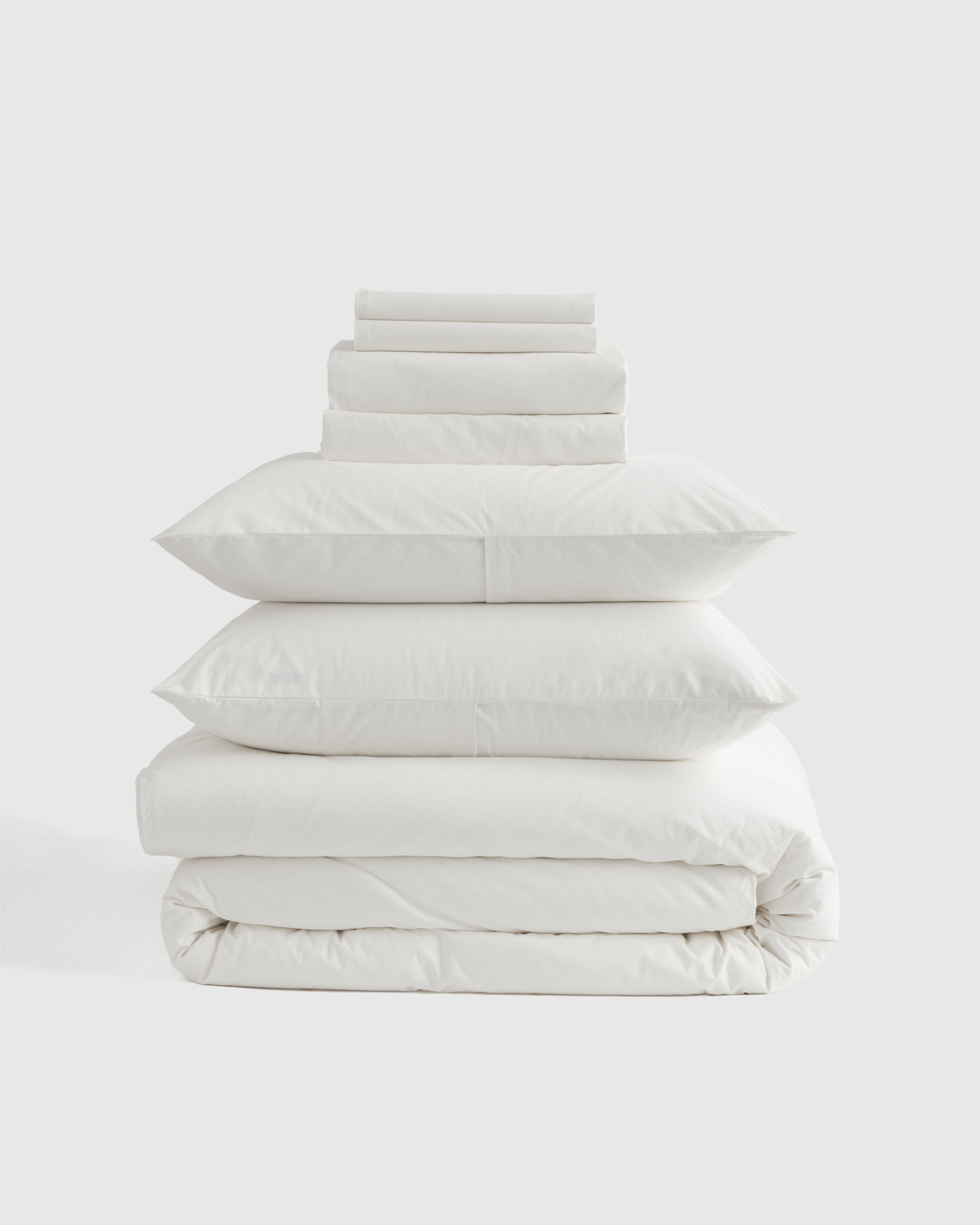 Organic Brushed Cotton Deluxe Bedding Bundle in Nightfall