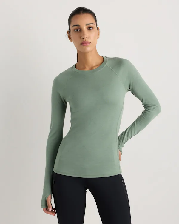 100% Merino Wool Cold Weather Base Layer Crew