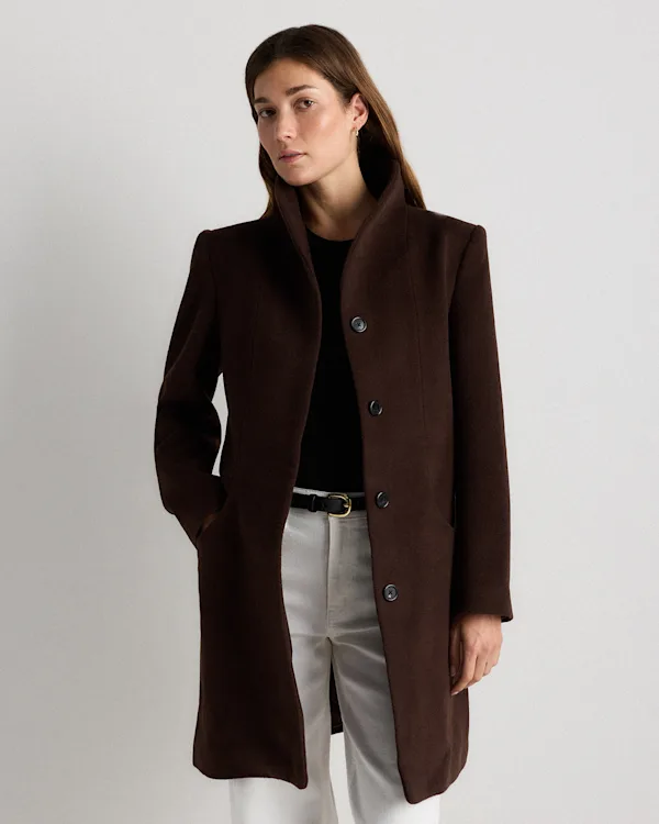 Wool Cashmere Cocoon Coat
