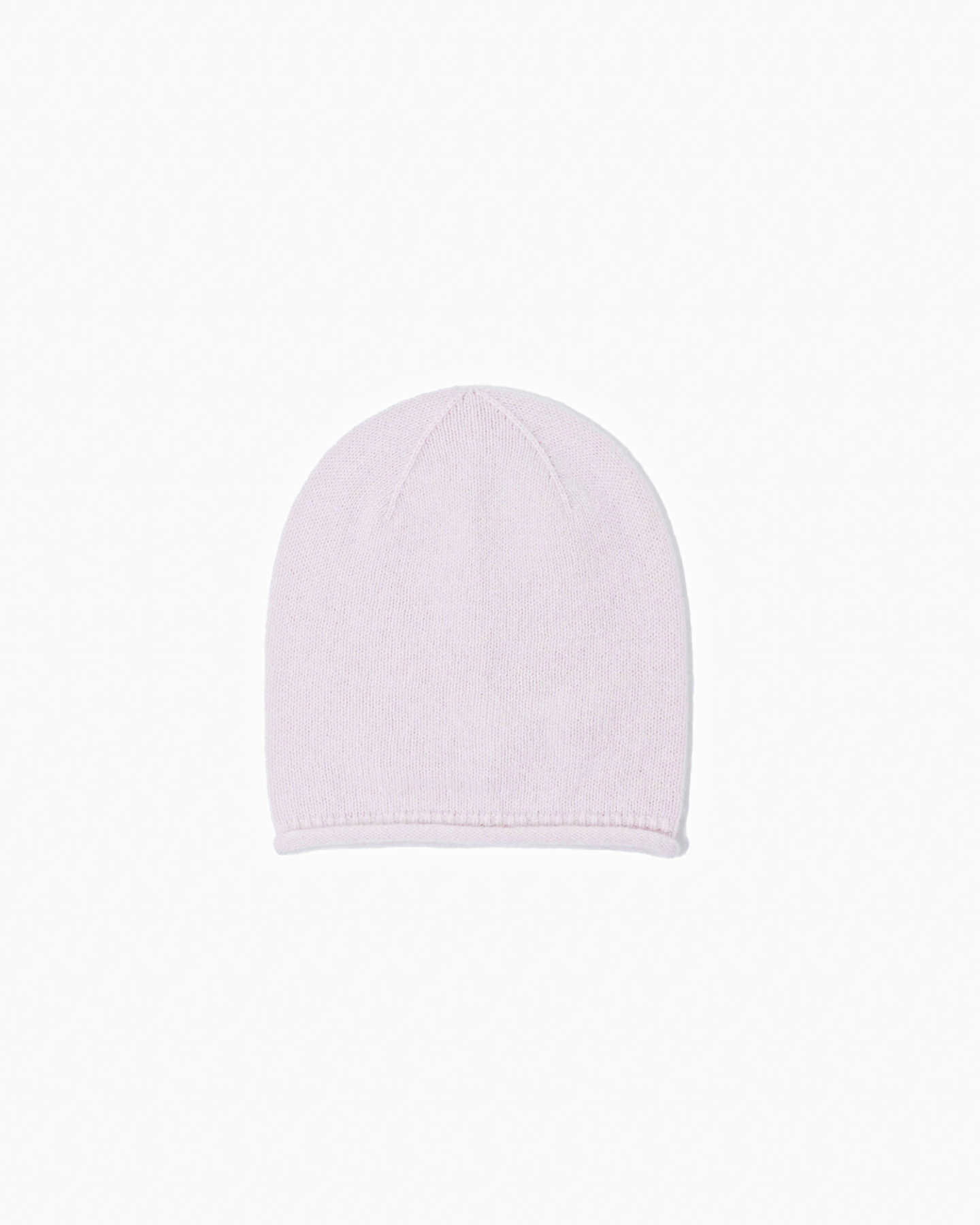 pink cashmere slouchy beanie