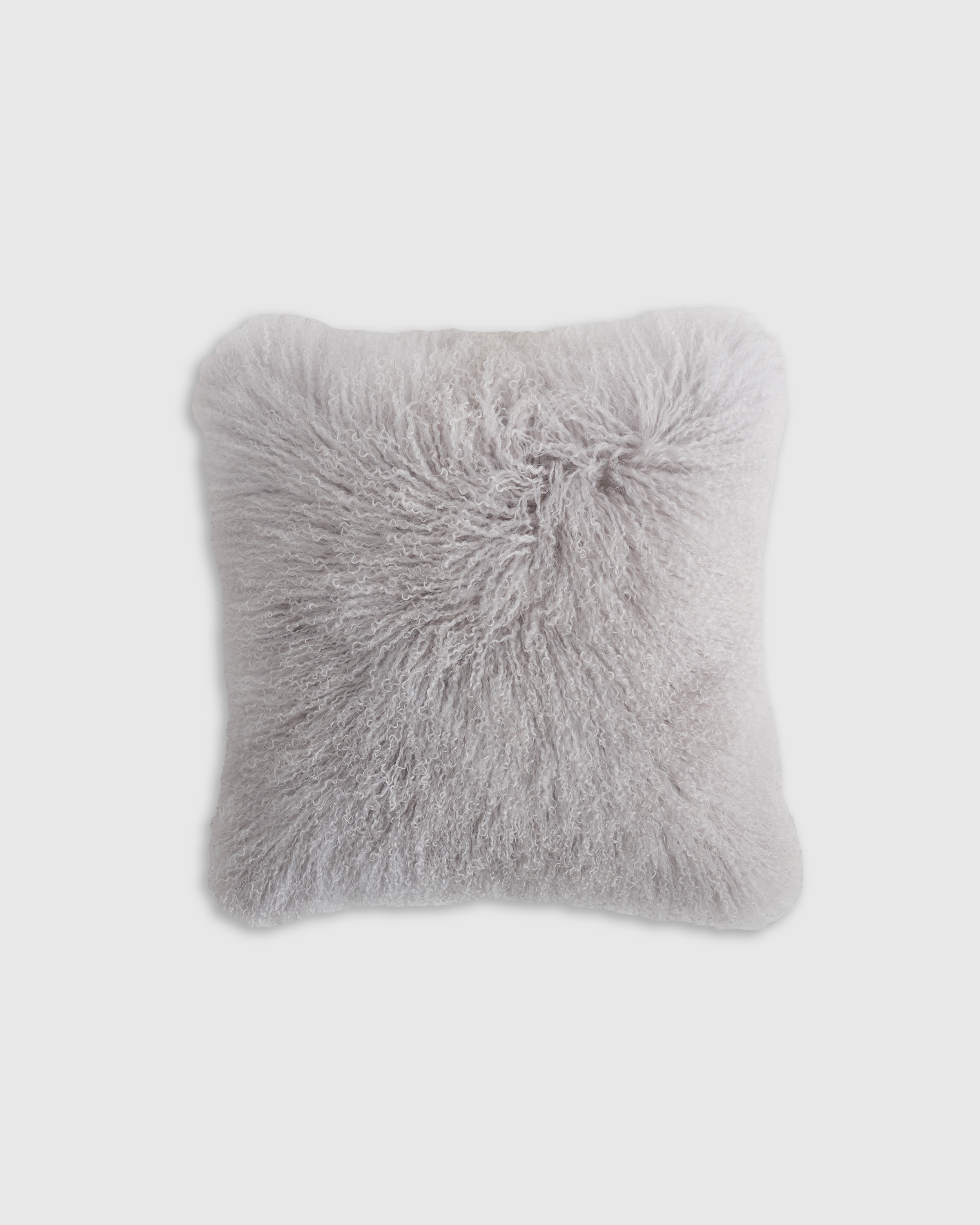 Quince Luxe Mongolian Lamb Pillow Cover In White