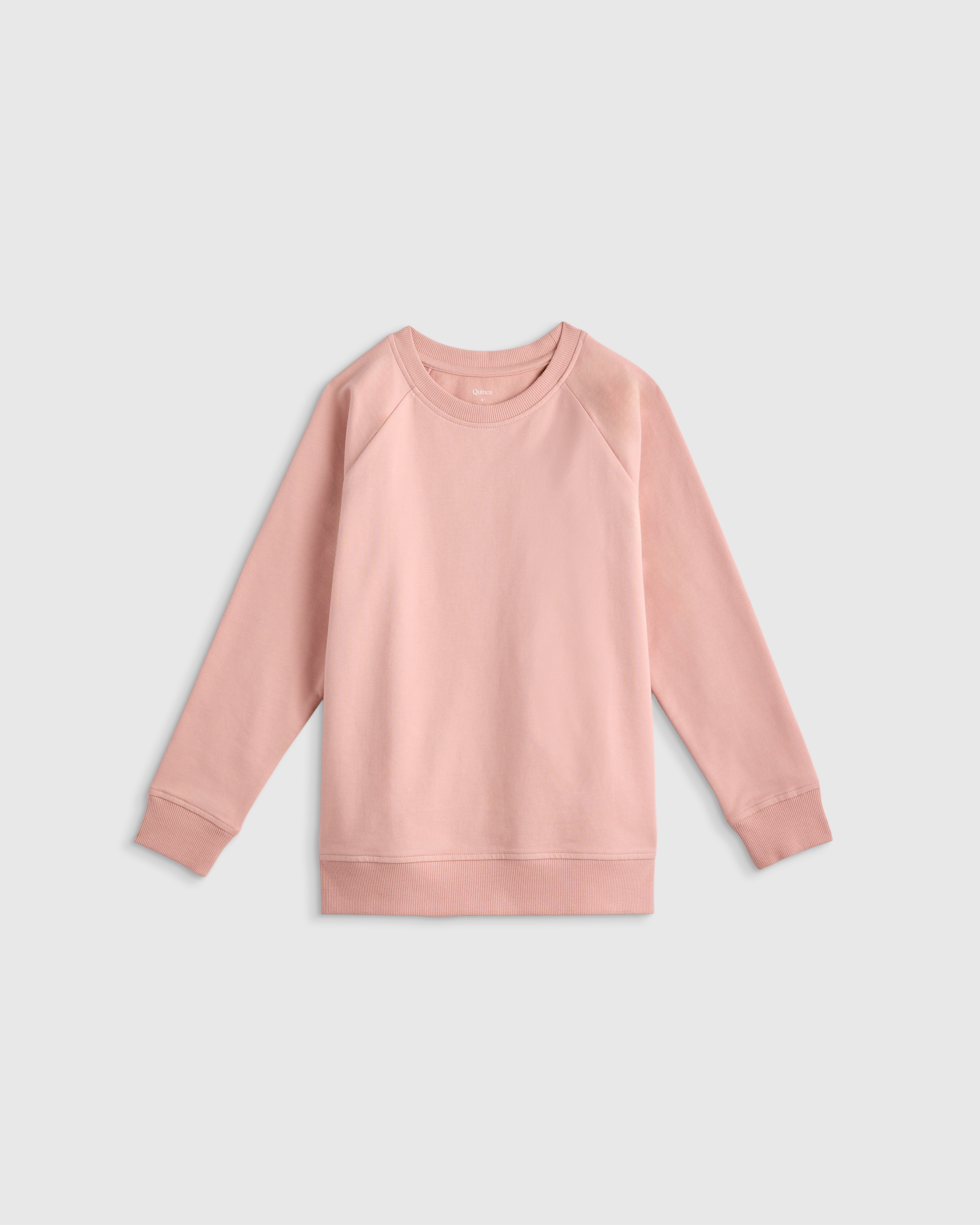 Organic Cotton French Terry Crew Neck Sweatshirt 