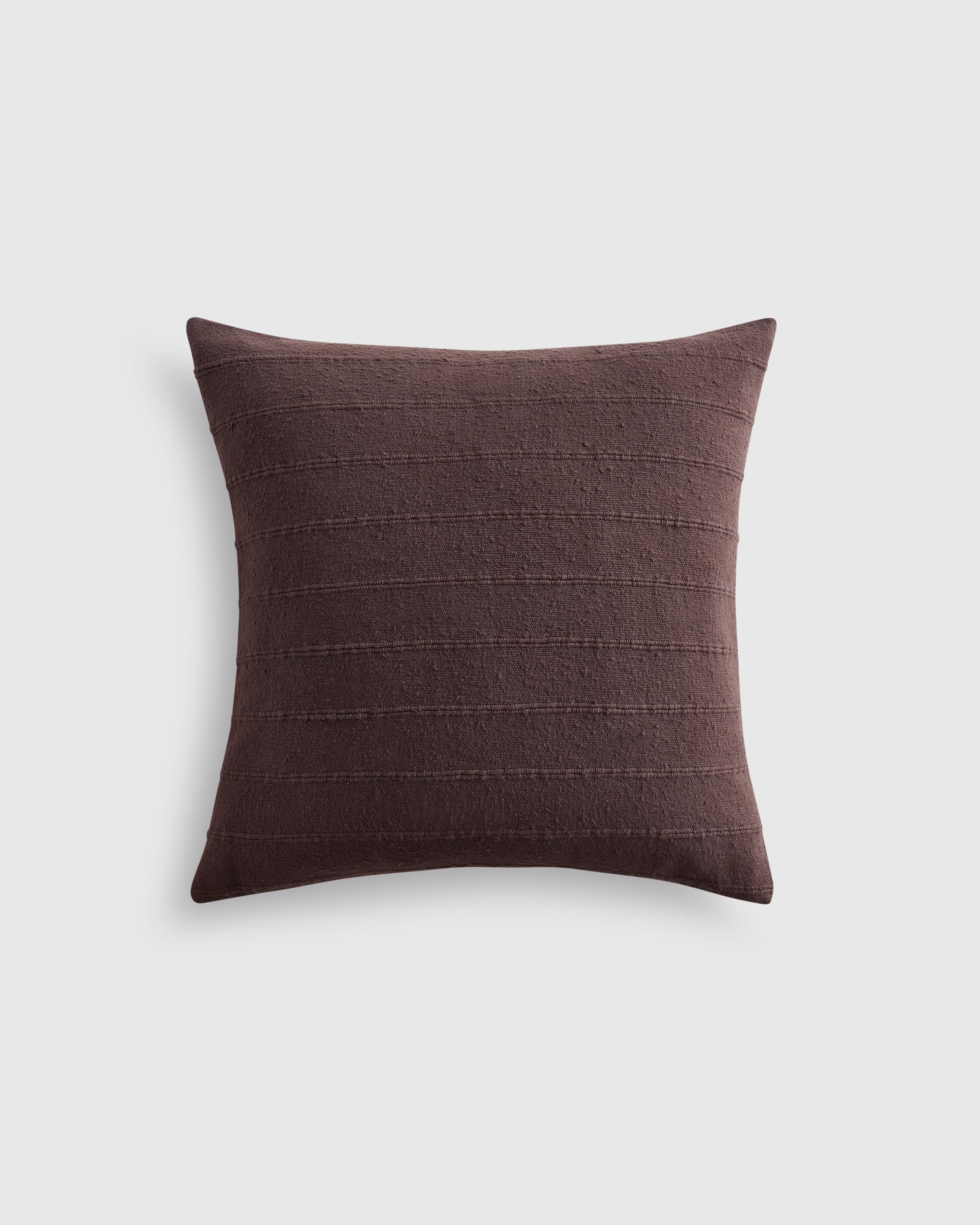 Textured Striped Cotton Pillow Cover