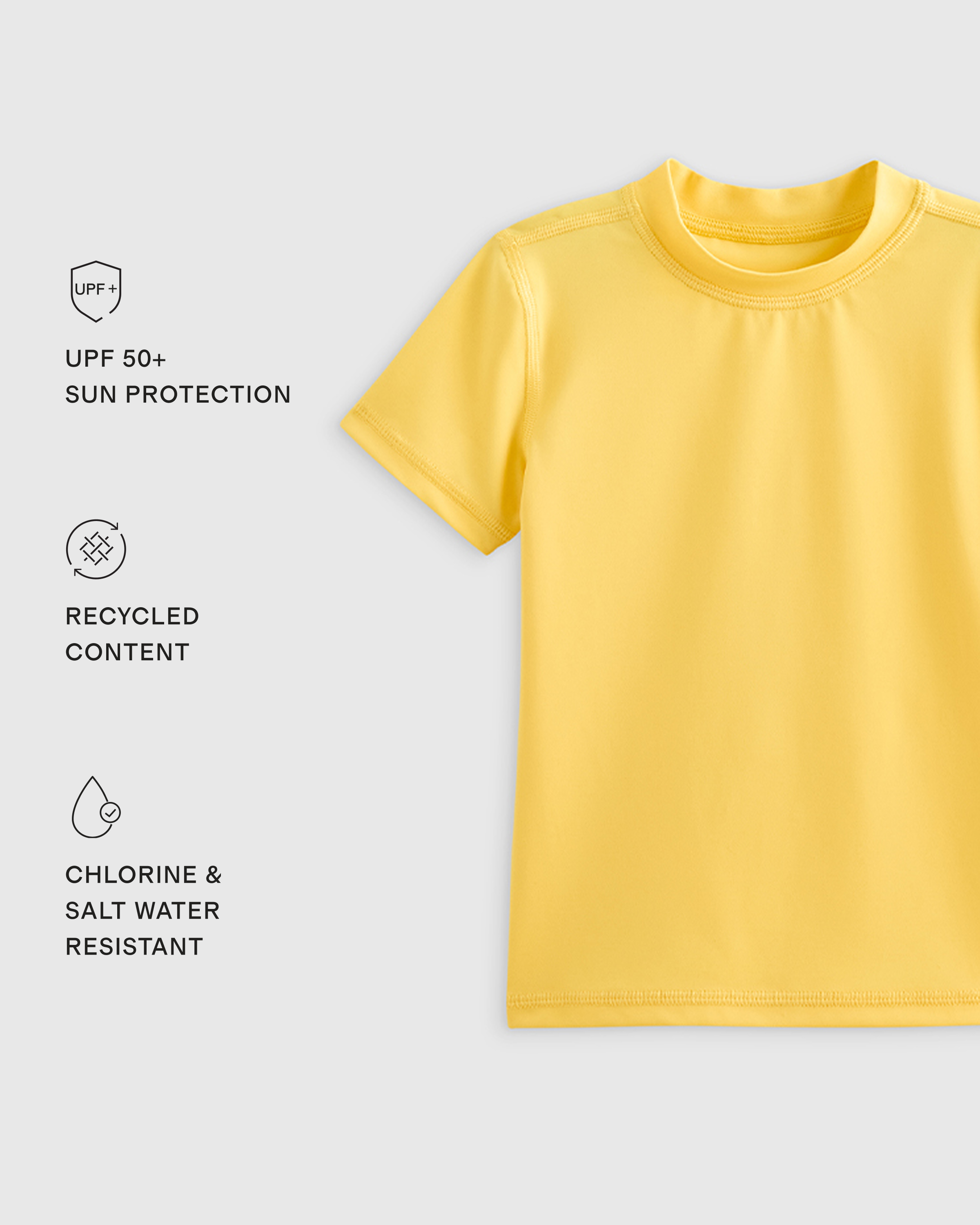 Short Sleeve Rash Guard Top - Kid - thumbnail 2