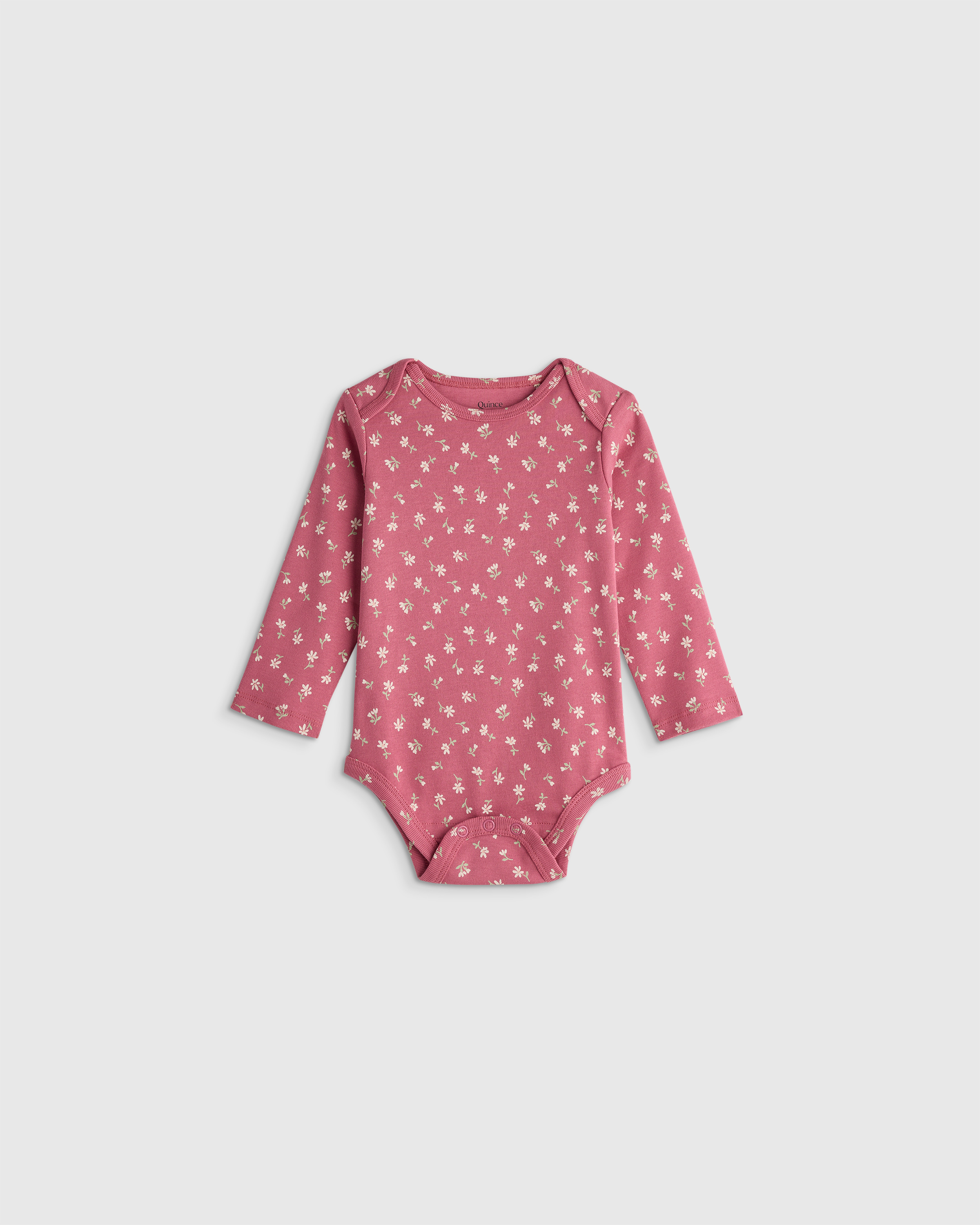 100% Organic Cotton Long Sleeve Bodysuit 
