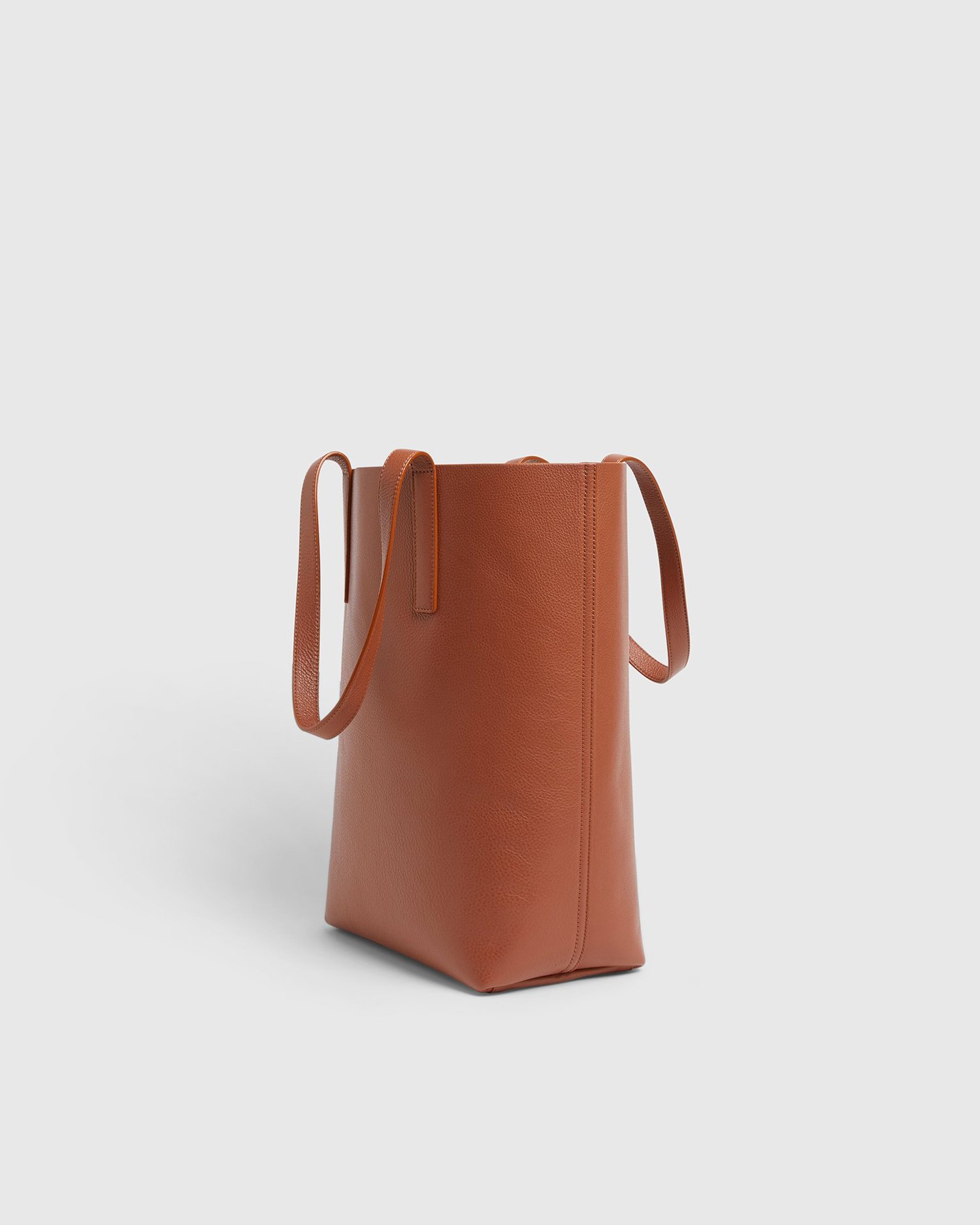 structured leather bag