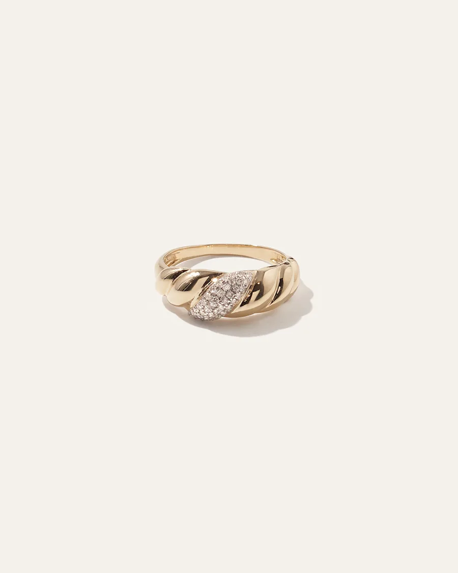 croissant diamnd ring