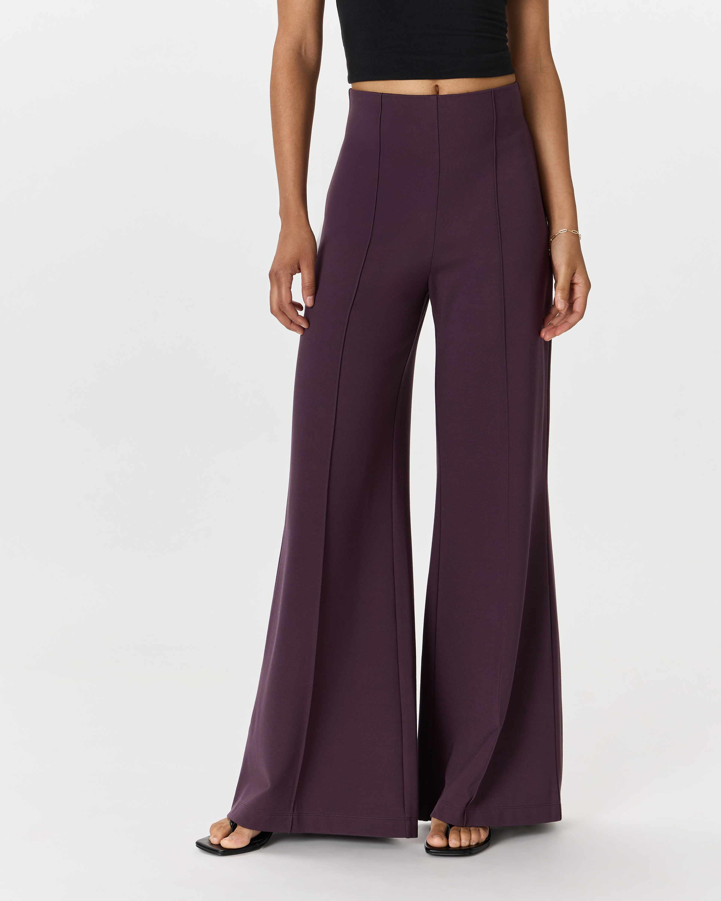 wide leg dress pants for women JAJAHO Work Business Casual High Waisted Solid Color Suit Pants Office Lady Comfy Trousers like stretch fabric that provides all Alloy Apparel Tall High Waist