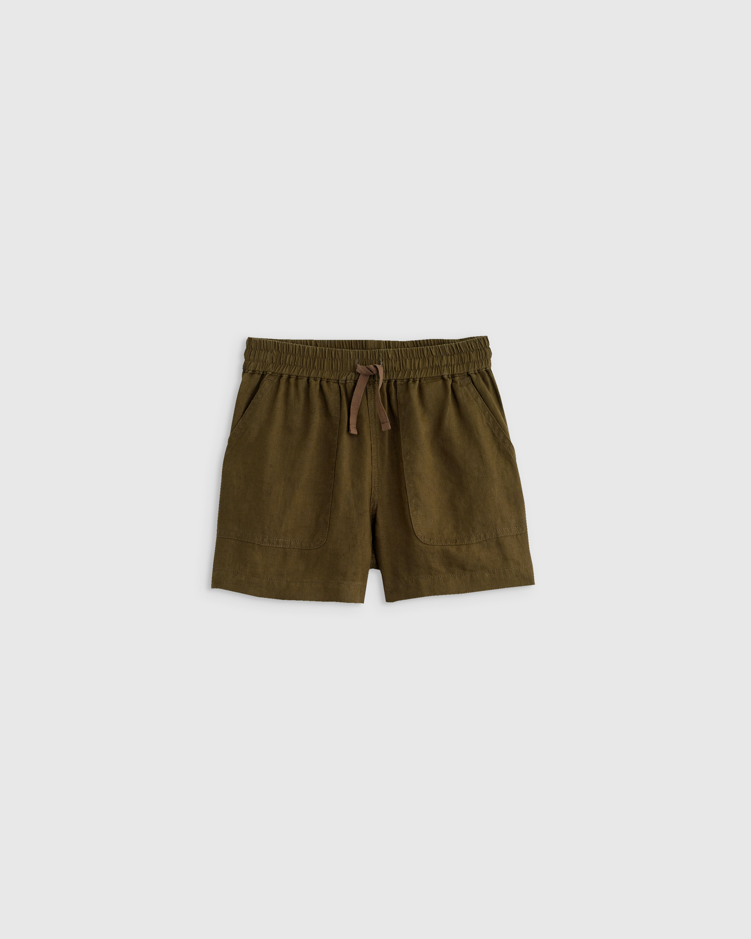 100% European Linen Drawstring Shorts