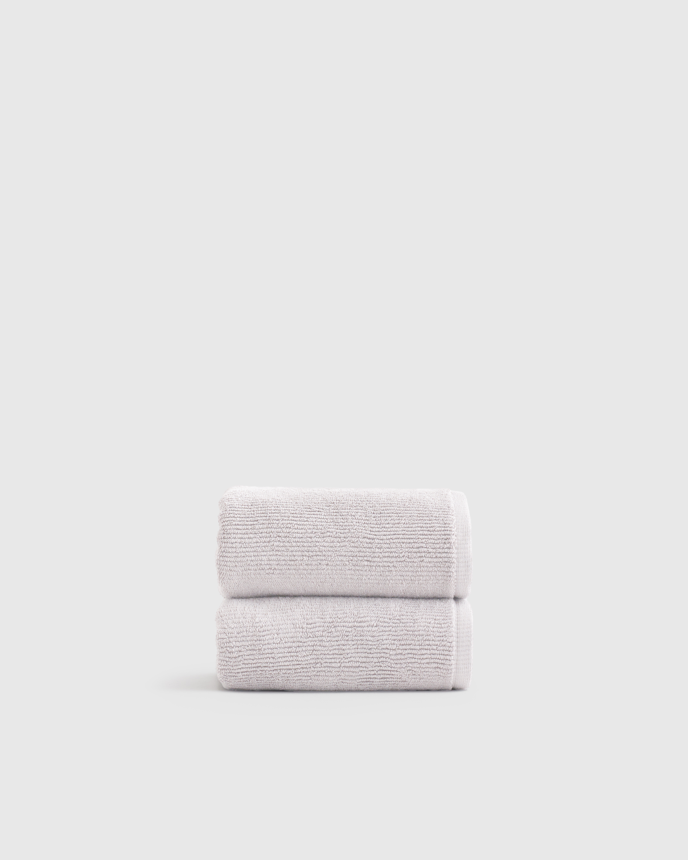 Turkish Ribbed Quick Dry Hand Towel (Set of 2) in Grey
