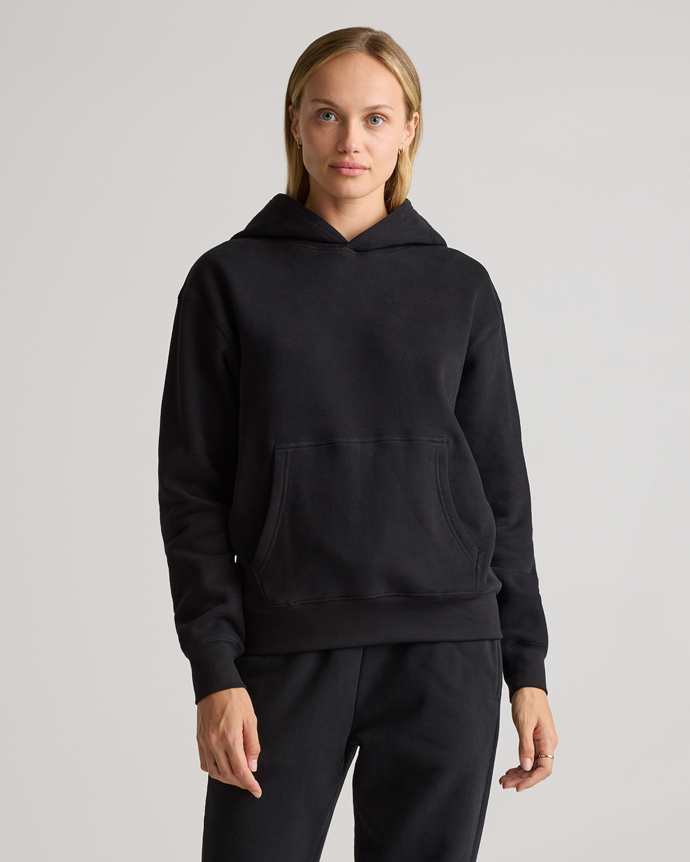 【関税&送料込】Stone  Fleece Sweatshirt In Organic Co Stone Island Organic Cotton Waffle Fleece Sweatshirt Black