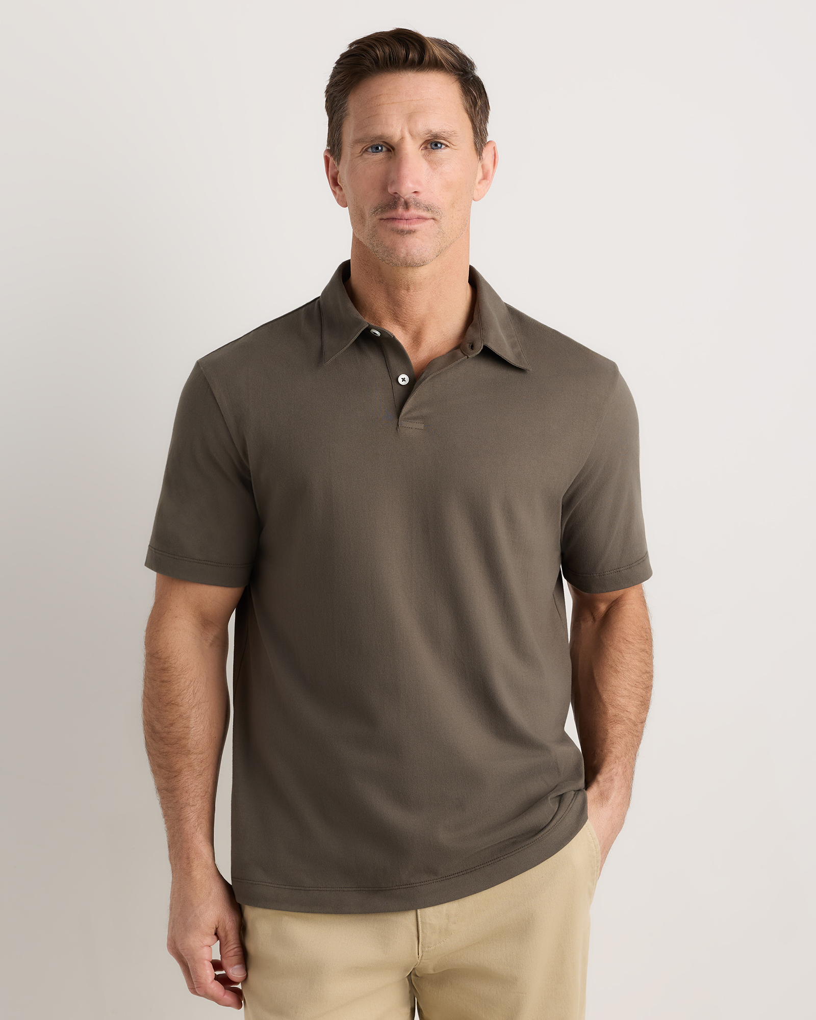 100% Organic Sueded Jersey Polo 