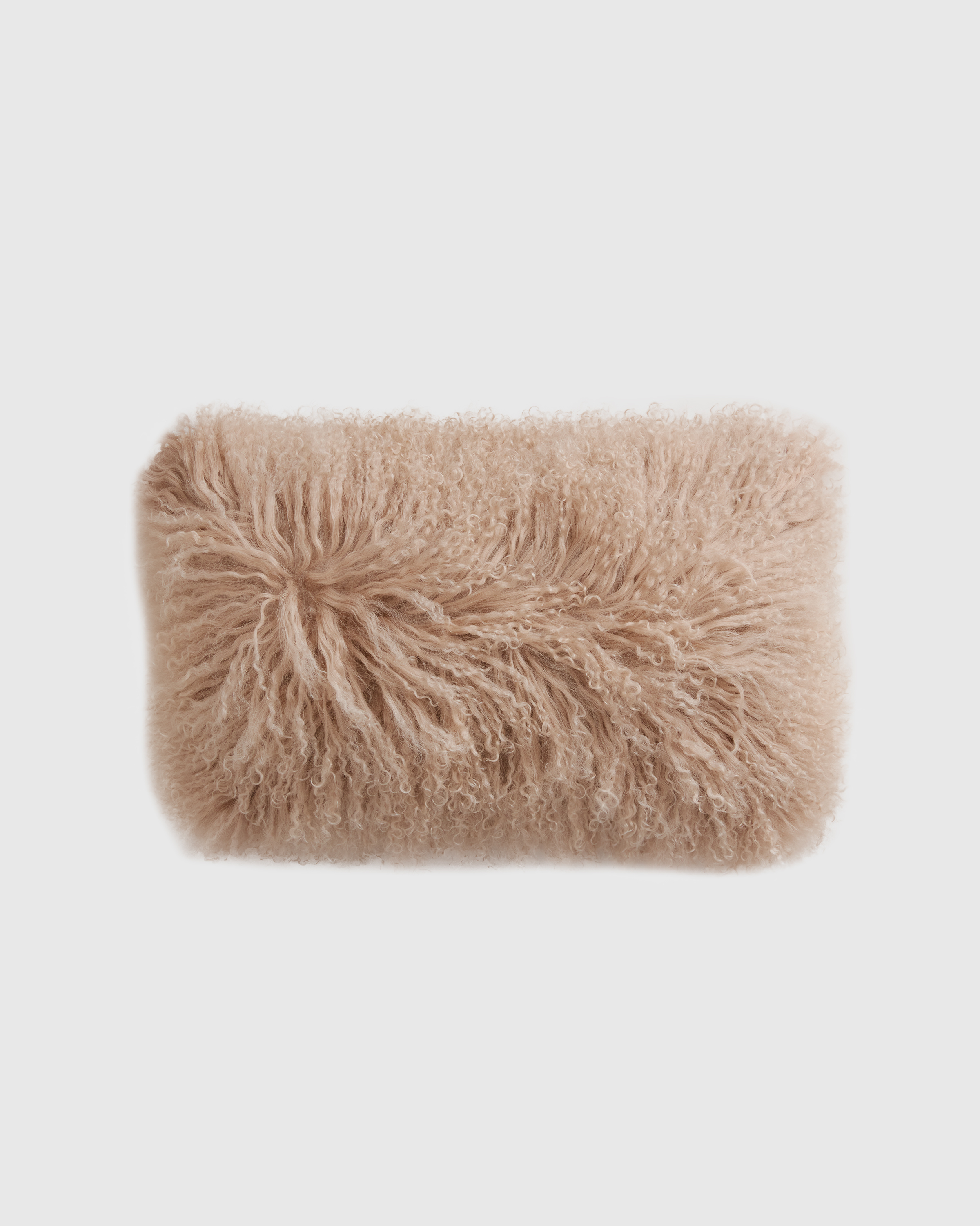 Luxe Mongolian Lamb Lumbar Pillow Cover by Quince