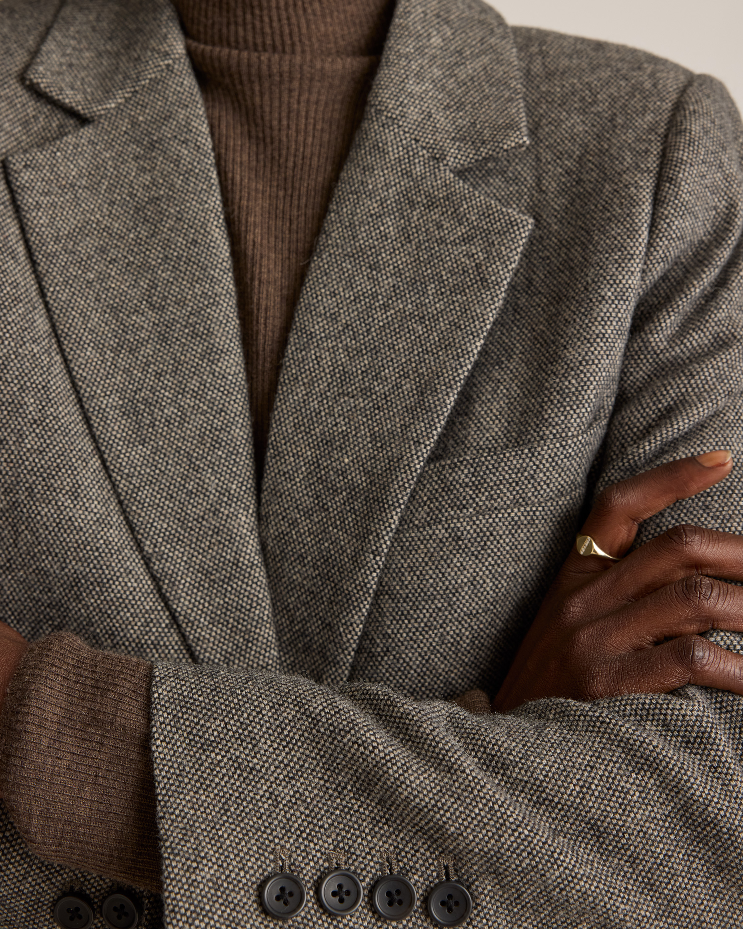 Italian Wool Oversized Blazer - thumbnail 7
