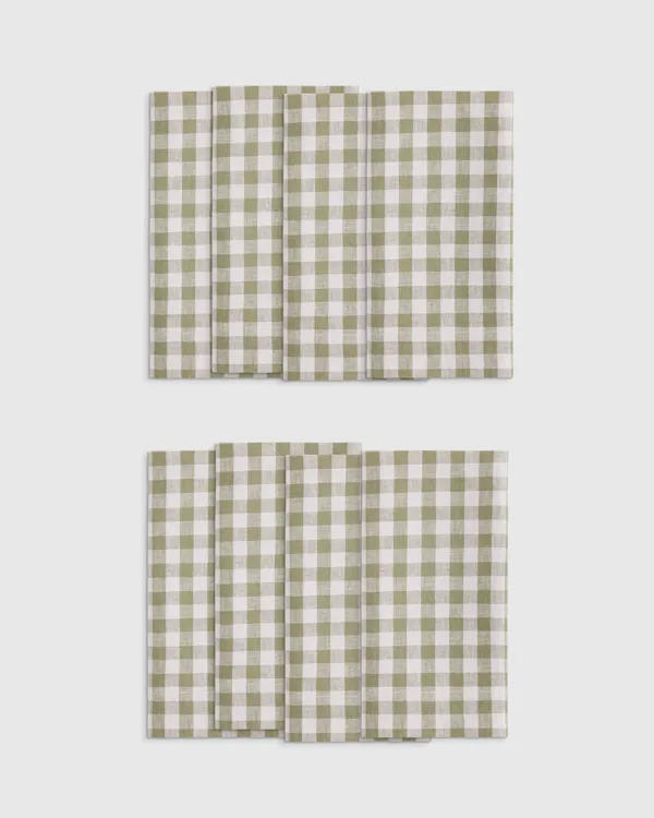 European Linen Wide-Hem Napkins (Set of 8)