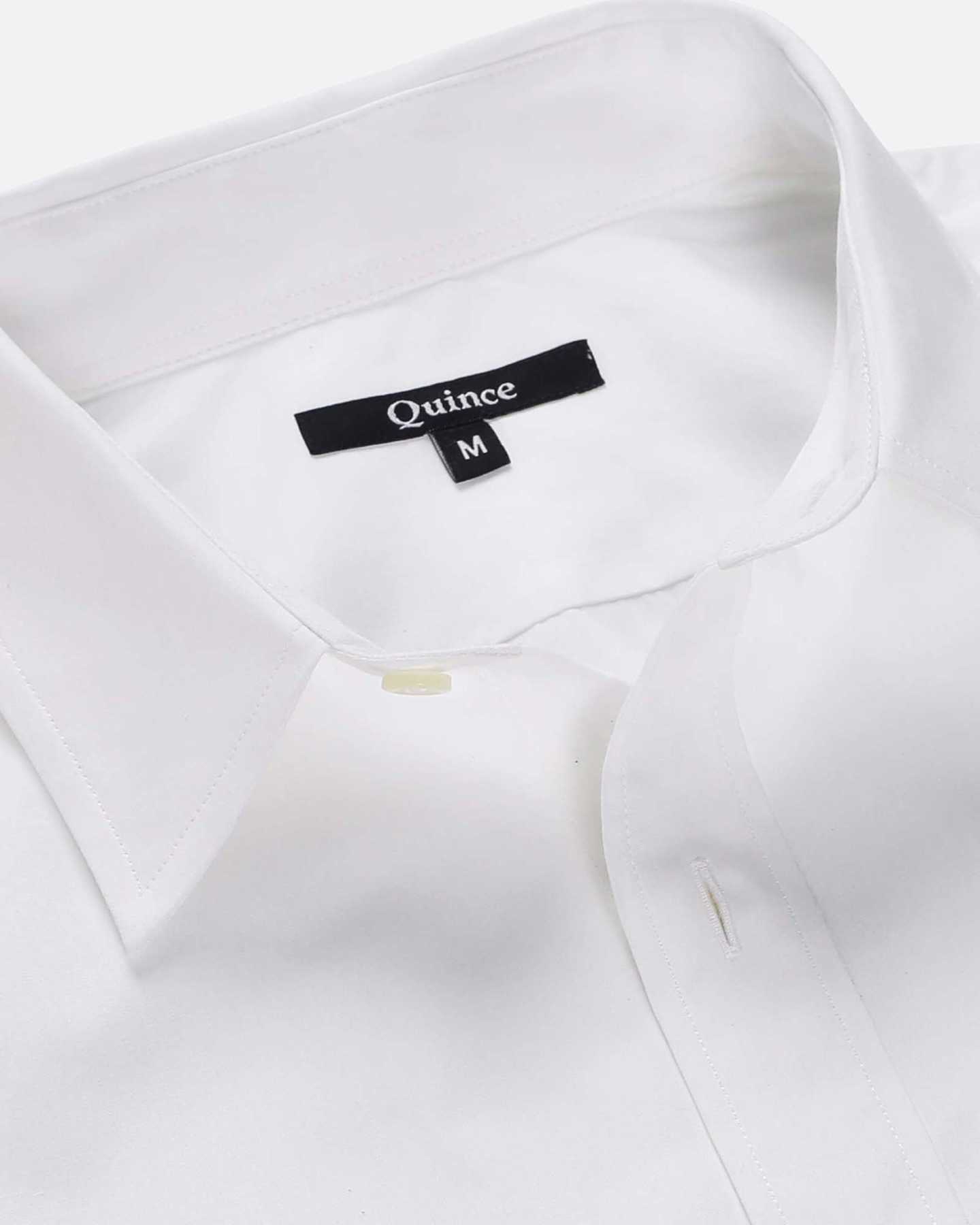 The Untucked Dress Shirt - Solid White - 9 - Thumbnail