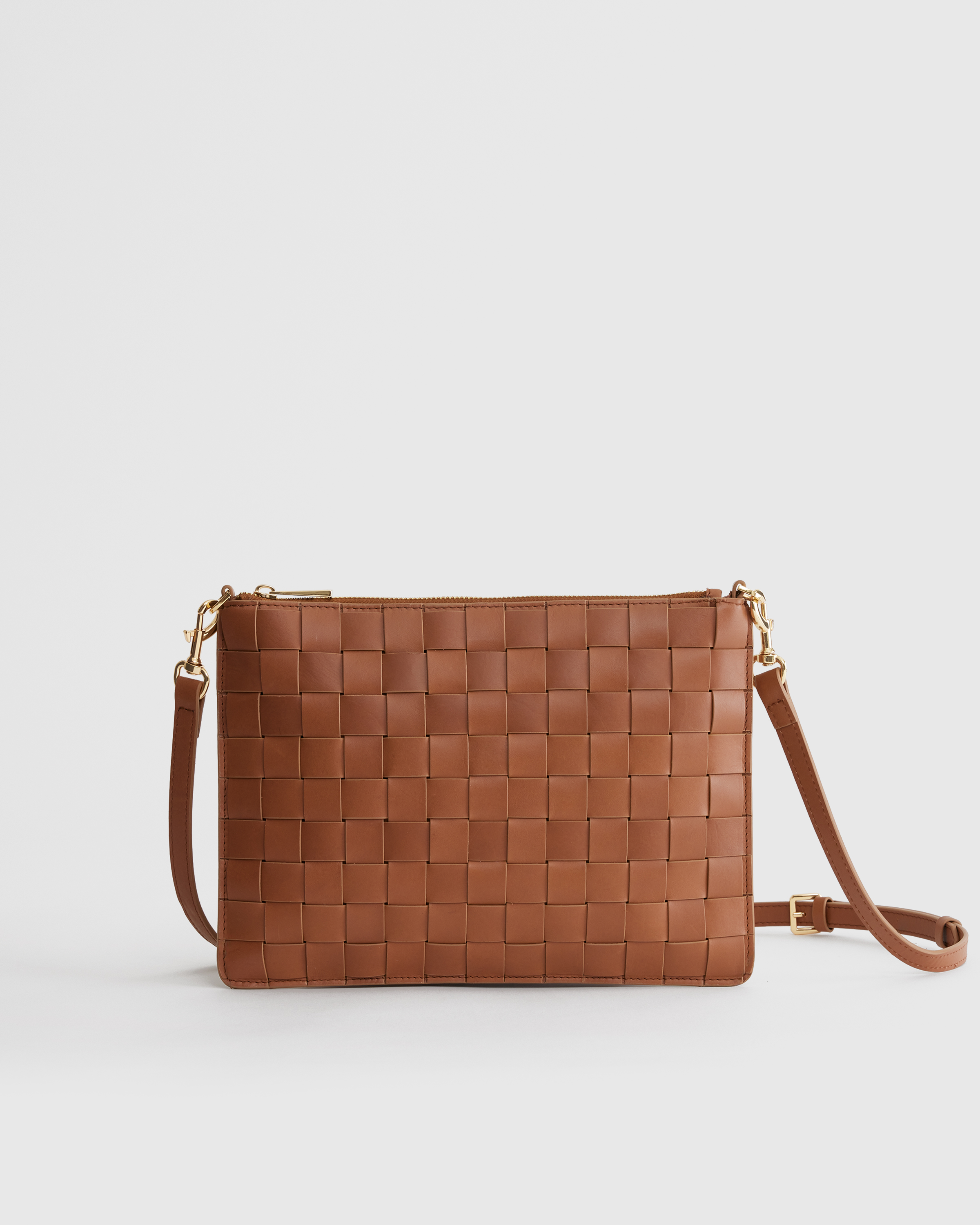 Italian Leather Handwoven Convertible Crossbody