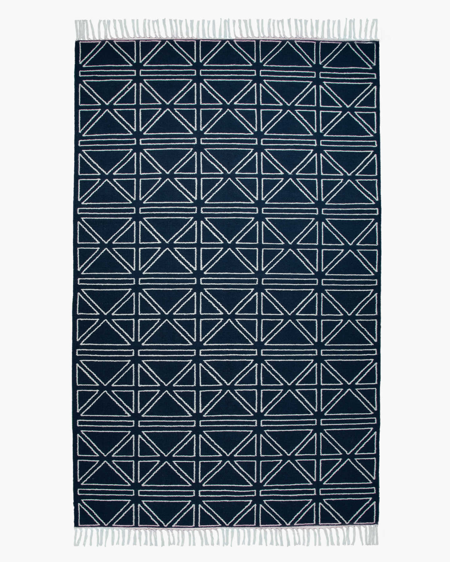 Peri Recycled Performance Rug - Navy/White