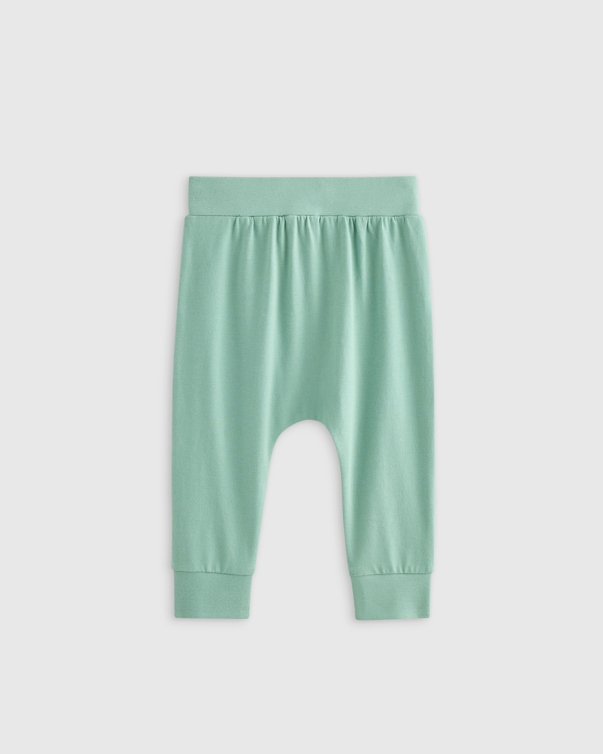 100% Organic Cotton Everyday Pant in Sage Green size Baby-0-3 months
