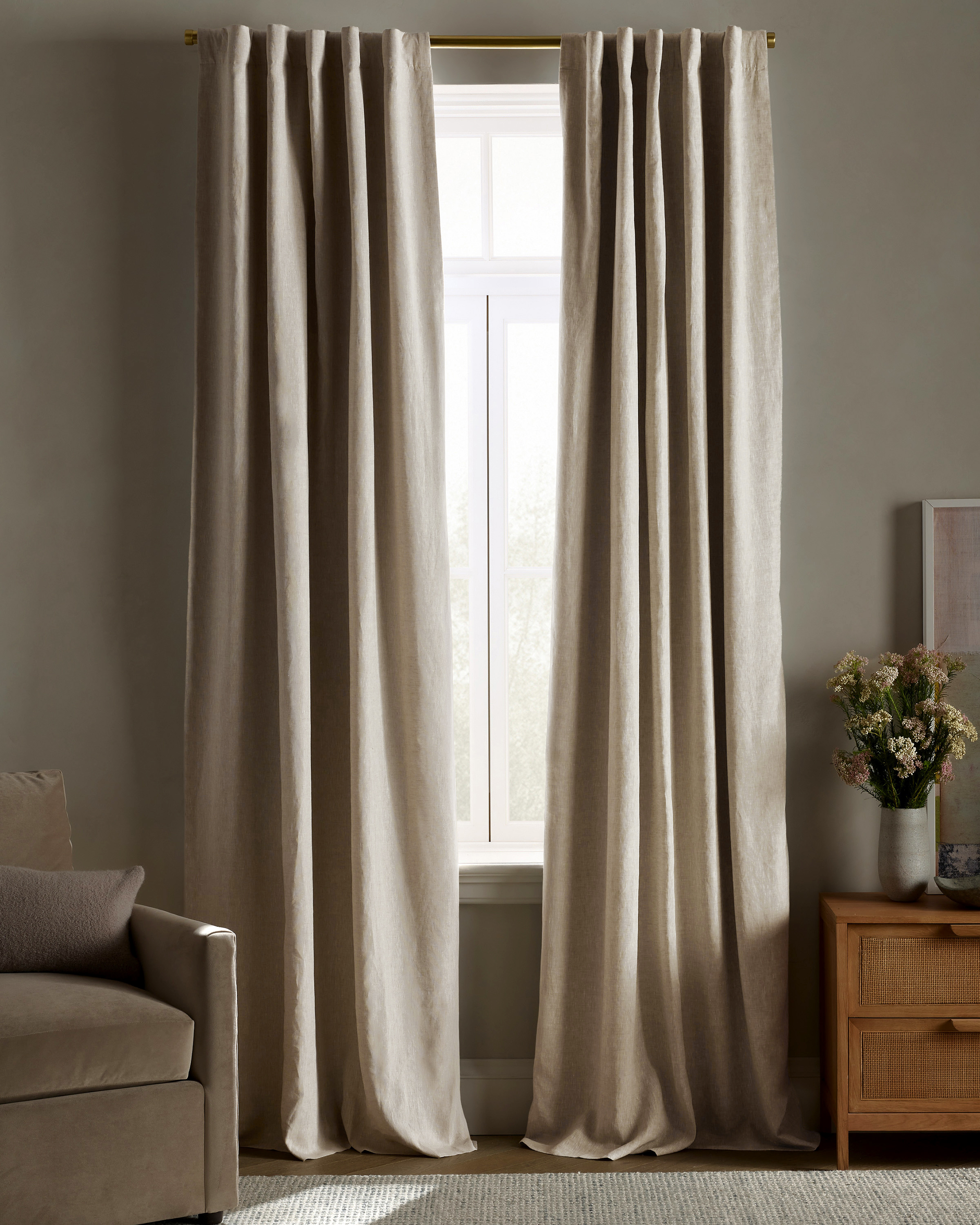 European Linen True Blackout Curtain by Quince
